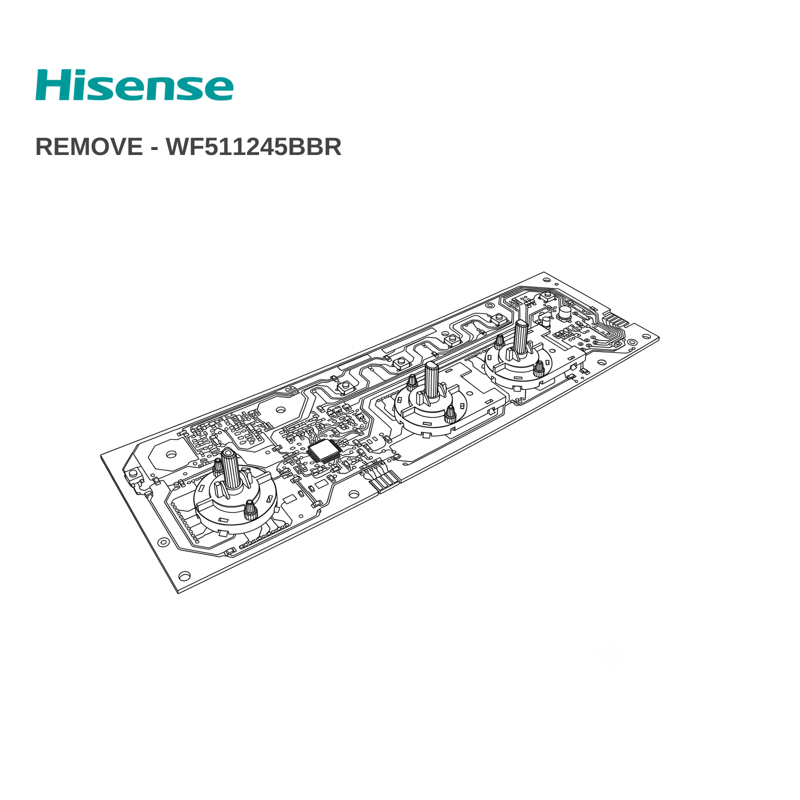 Hisense REMOVE - WF511245BBR Washing Machine PCB - Renew 2 U