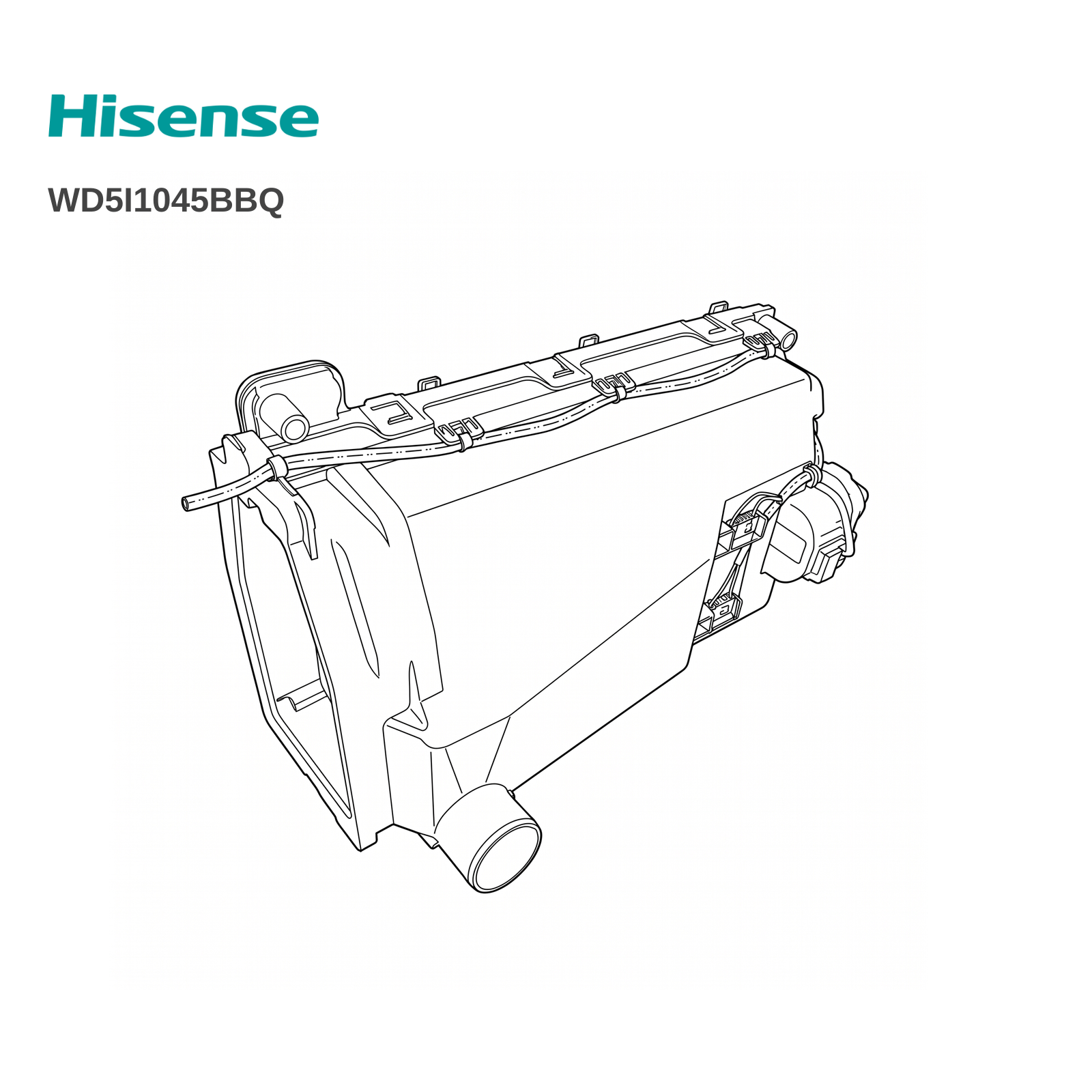 Hisense WD5I1045BBQ Dispenser Housing - Renew 2 U