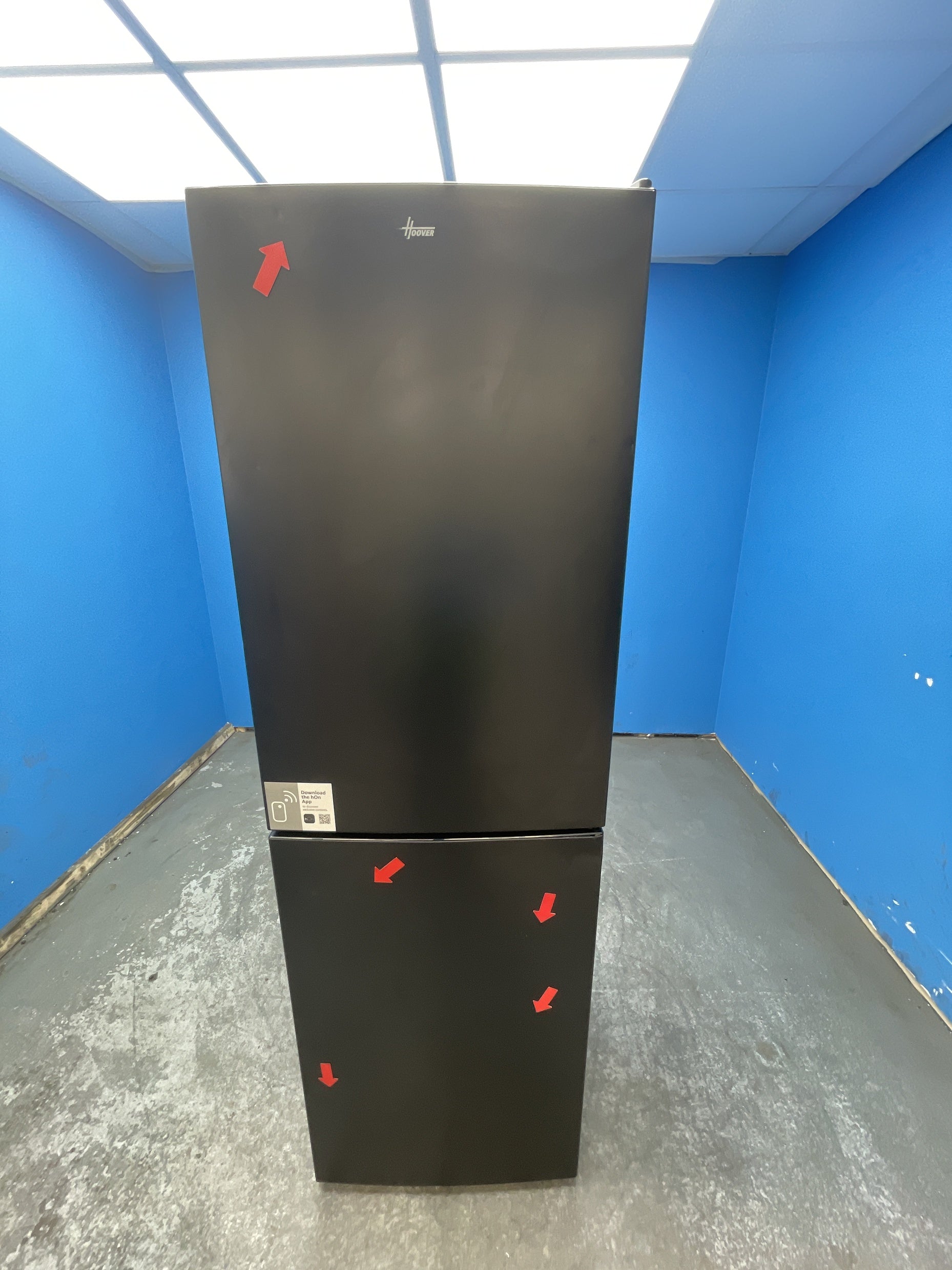 #GRC-162-710 - Hoover HVT3CLECKIHB 235 Litre Combi Fridge Freezer