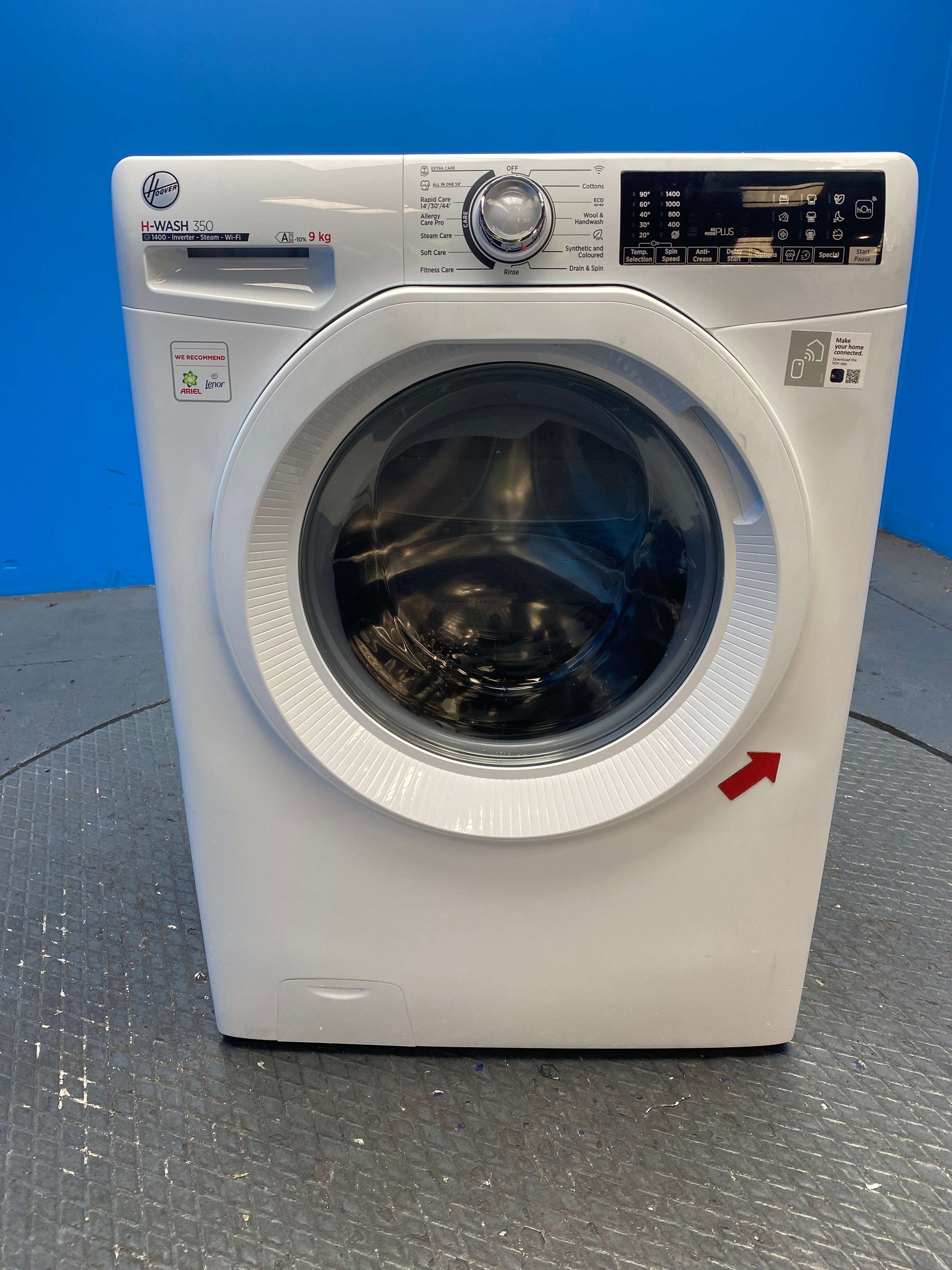 Hoover H3WPS496TAM6 9kg 1400 Spin Washing Machine