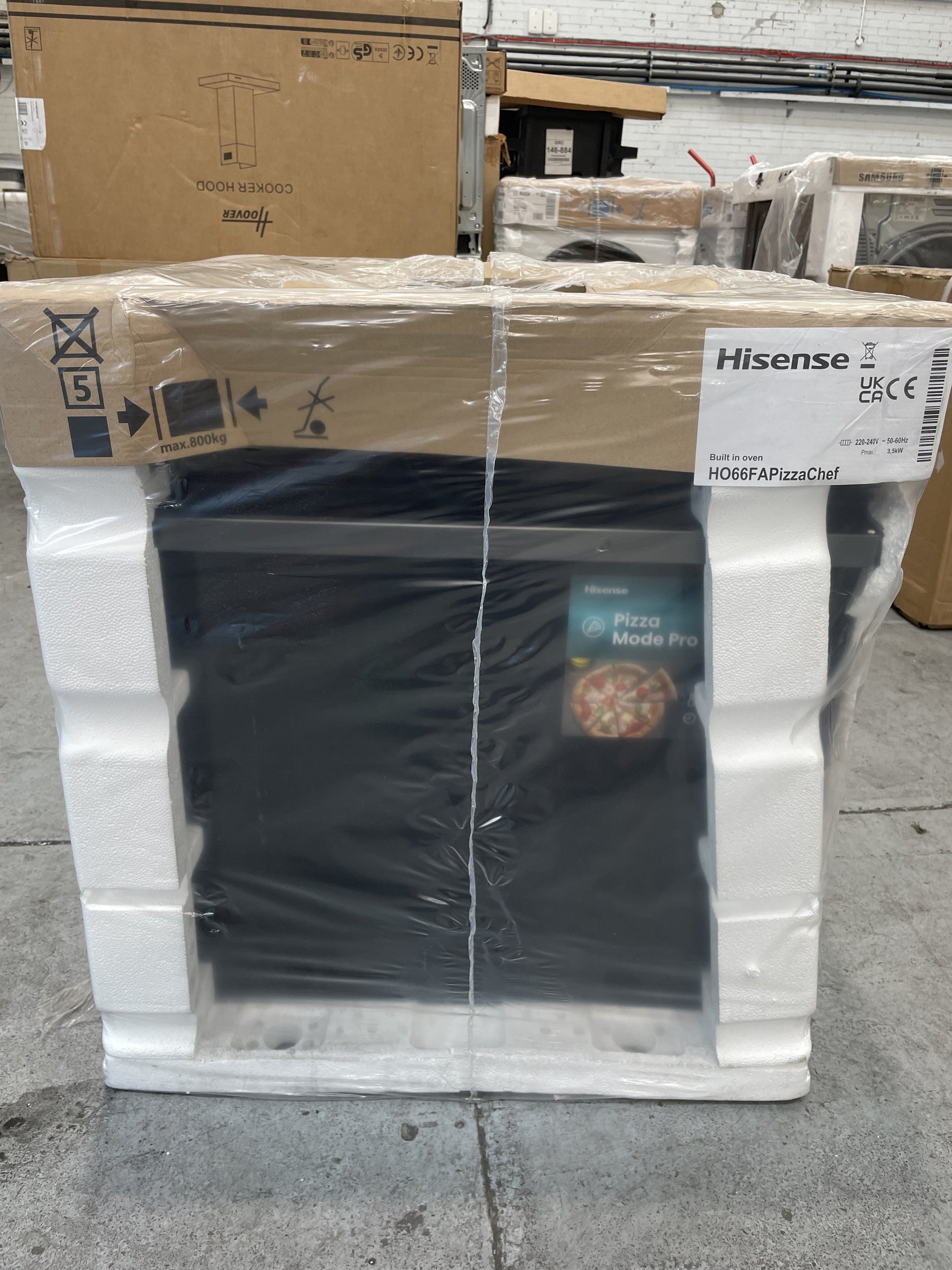 #GRC-158-033 - Hisense Hi6 BlackLine HO66FAPizzaChef Pyrolytic Smart Oven