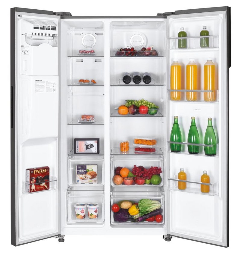 Hoover HOSR5918EIXK American Style 513 Litre Fridge Freezer