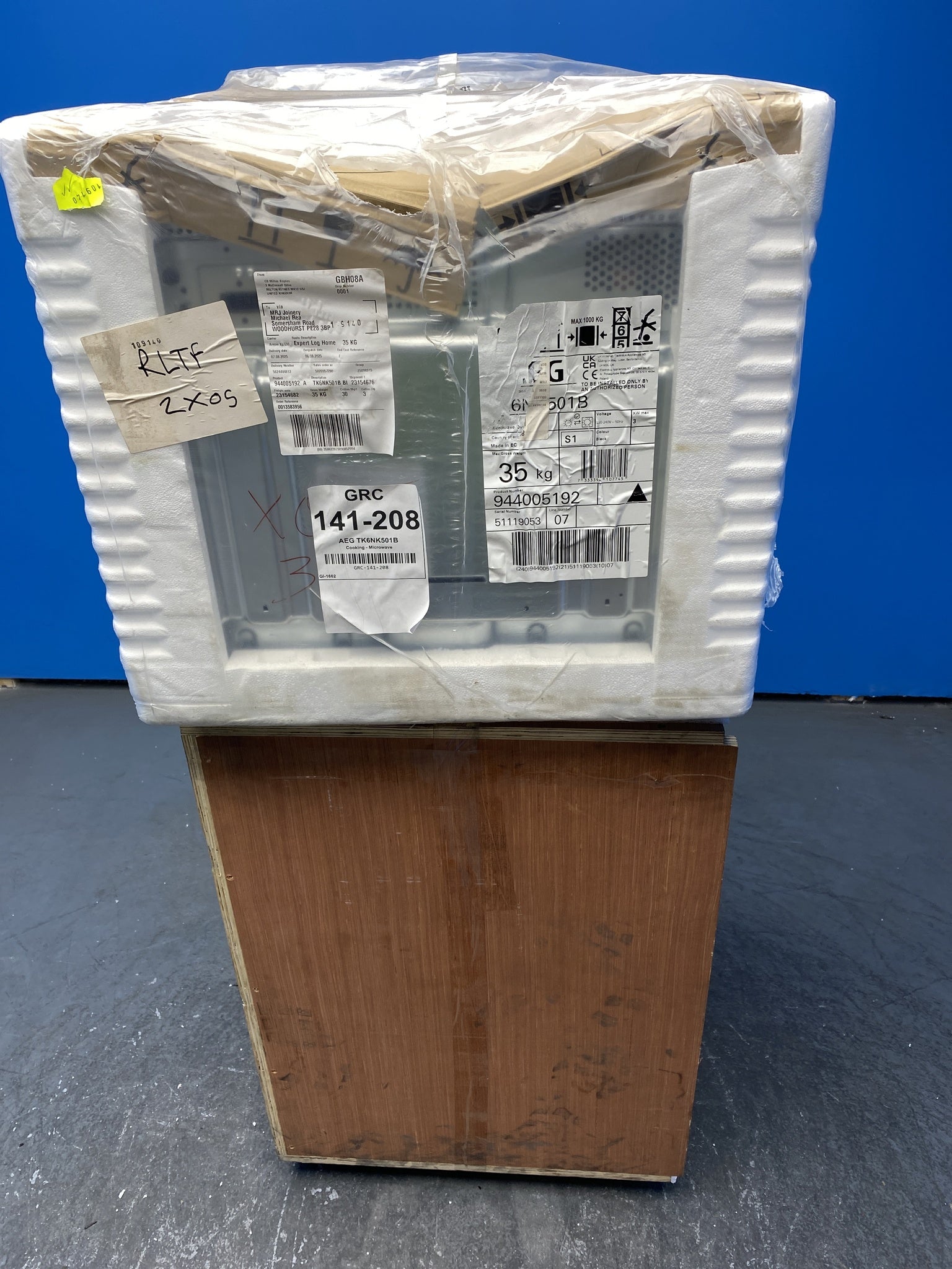 AEG TK6NK501B CombiQuick Built-In Combination Microwave