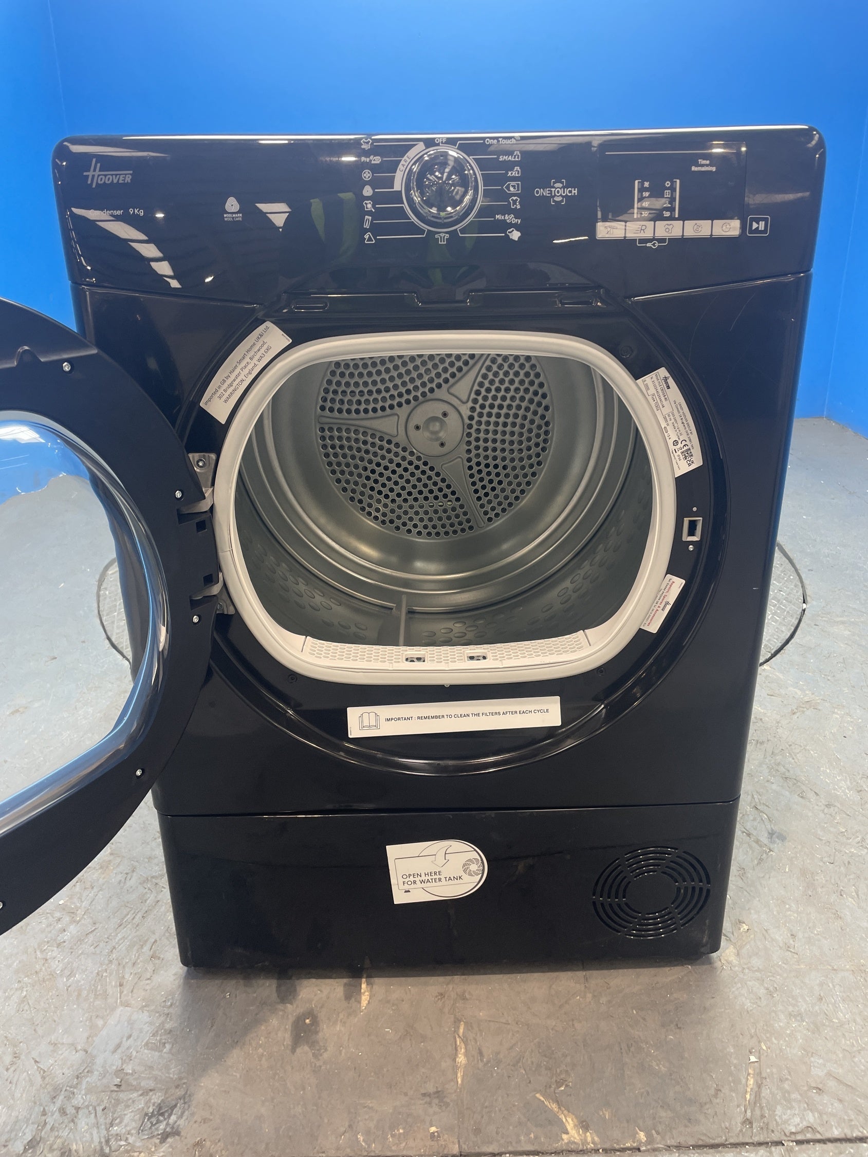 #GRC-156-738 - Hoover H-DRY 300 HLE C9DGB 9kg Condenser Tumble Dryer