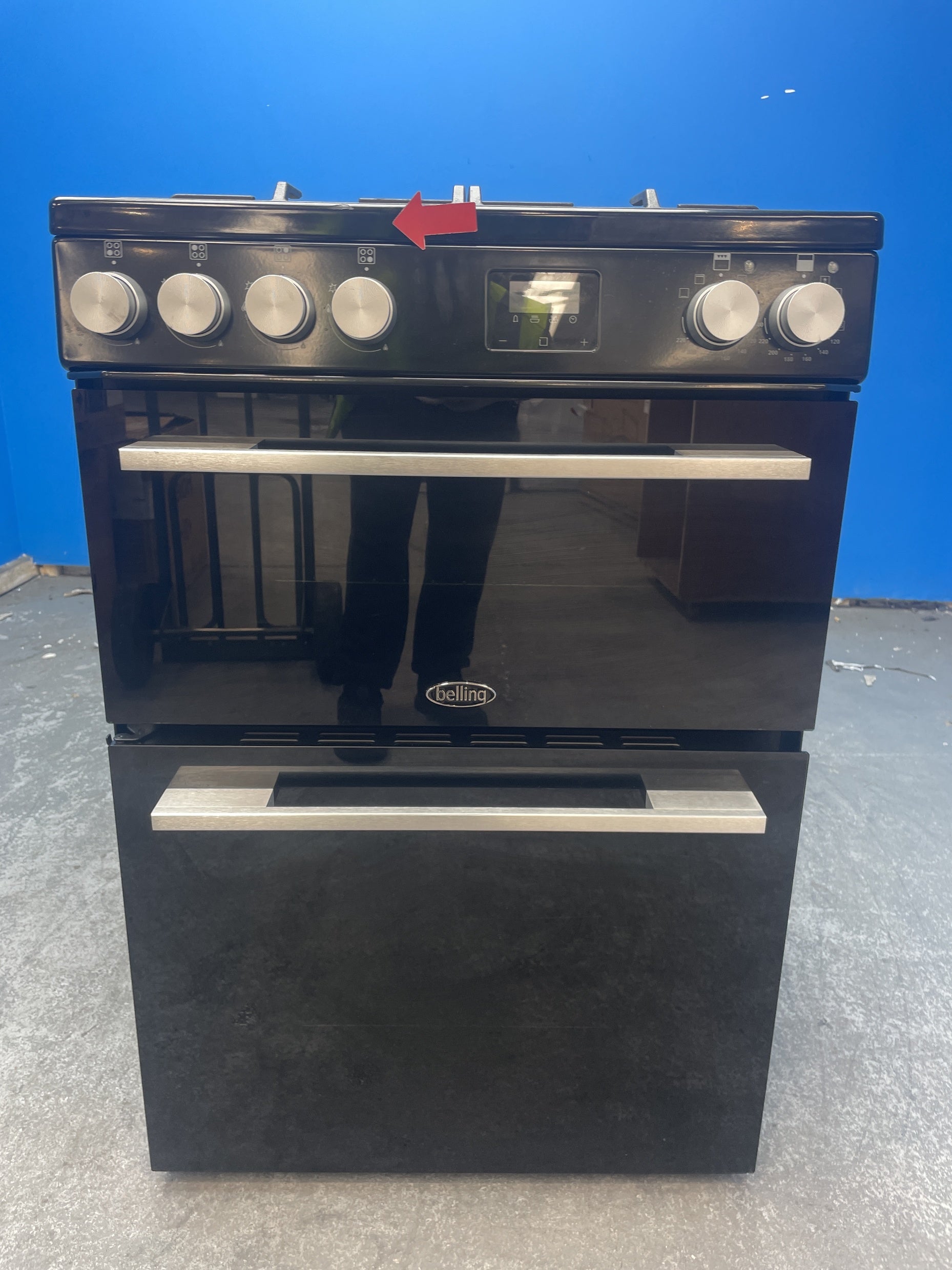#GRC-159-433 - Belling Vision 60cm Dual Fuel Cooker with Double Oven