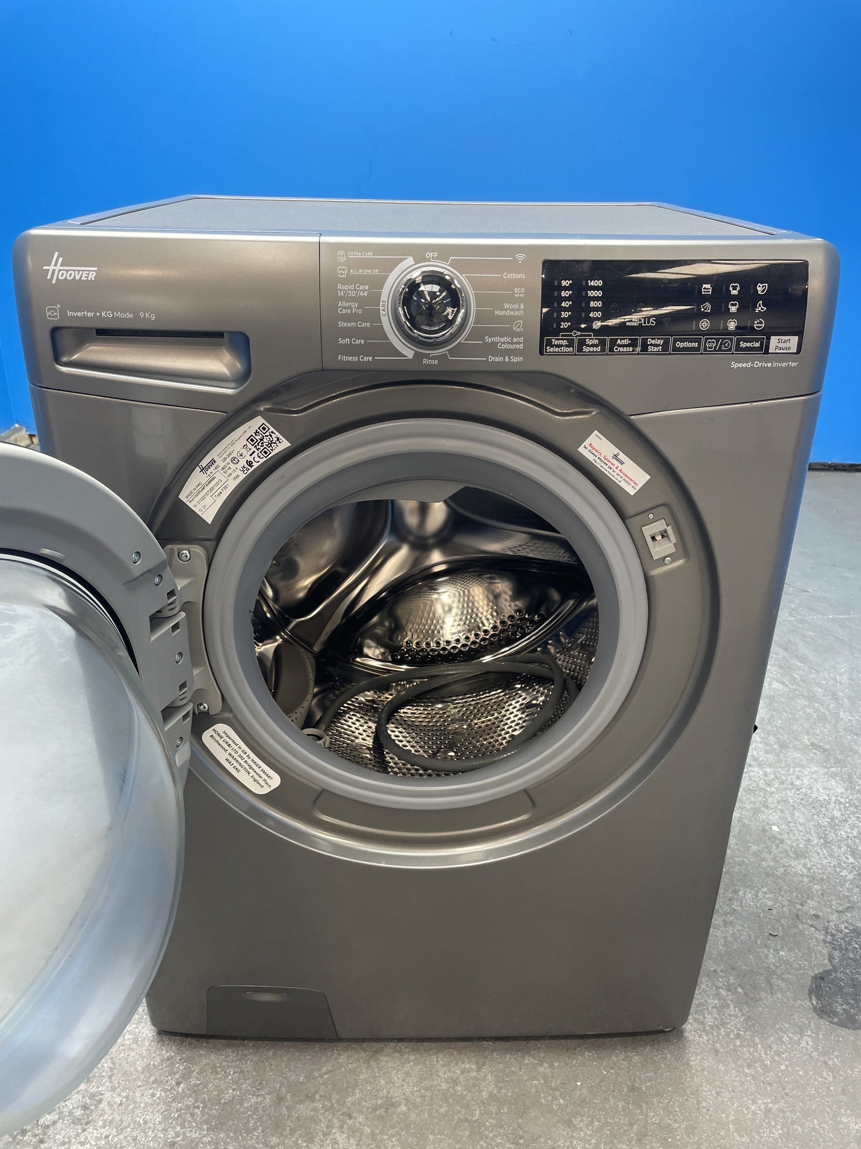 #GRC-163-126 - Hoover H3WPS496TAMBR680 9kg 1400 Spin Washing Machine