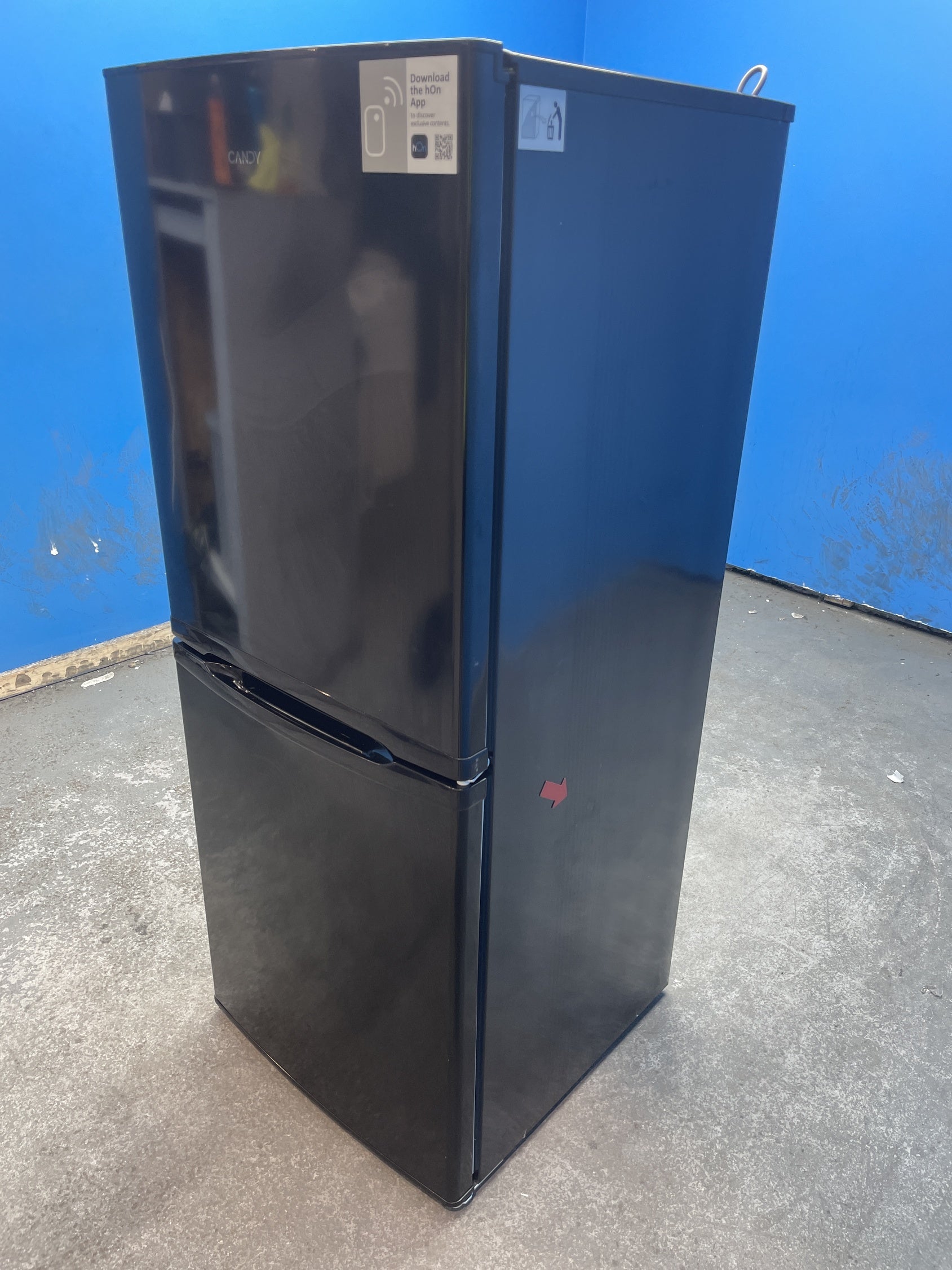 #GRC-158-407 - Candy CCH1S513EBK 185 Litre Combi Fridge Freezer