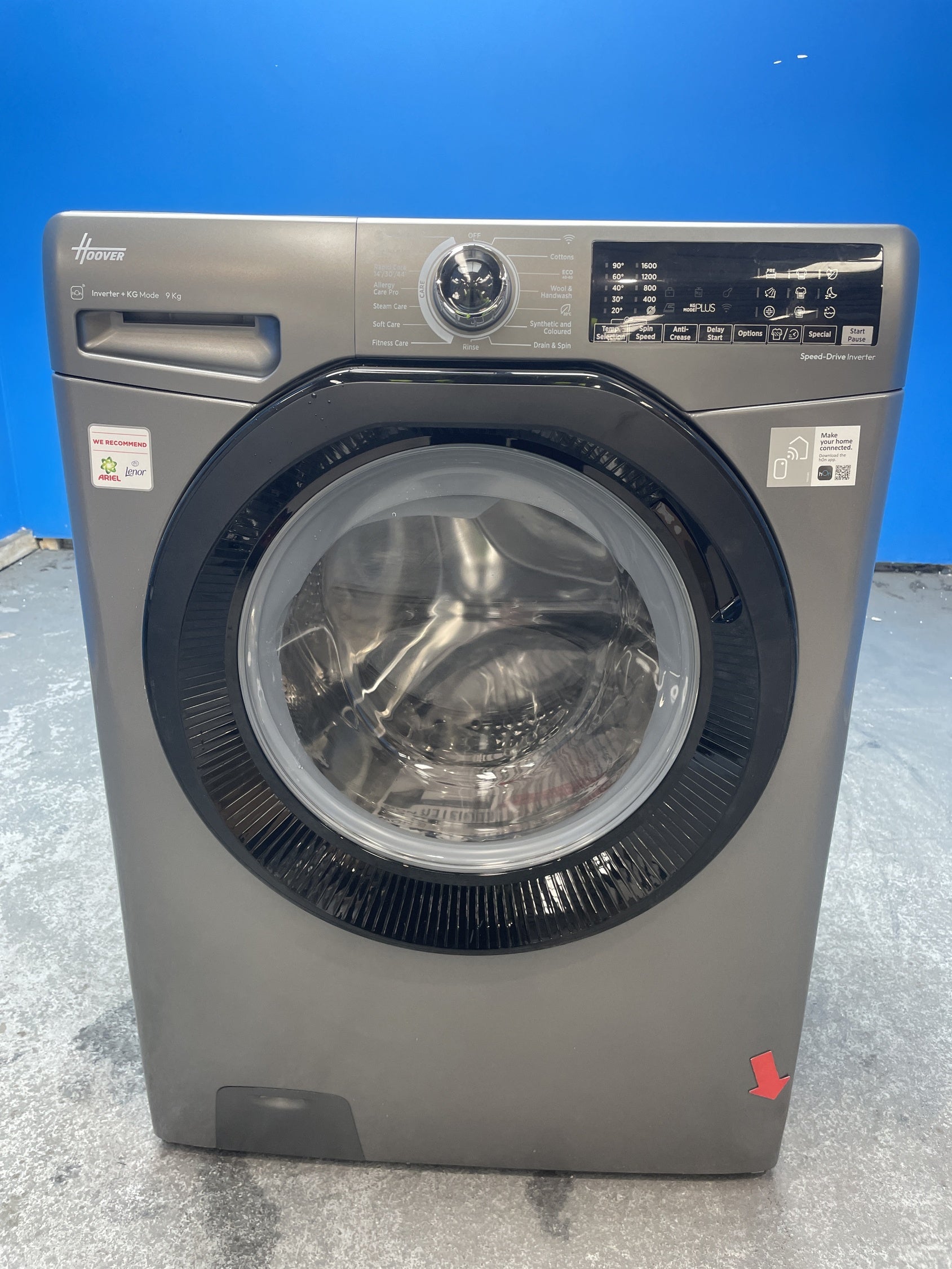 #GRC-159-513 - Hoover H-WASH 350 H3WPS696TMBR6 9kg 1600rpm Washing Machine