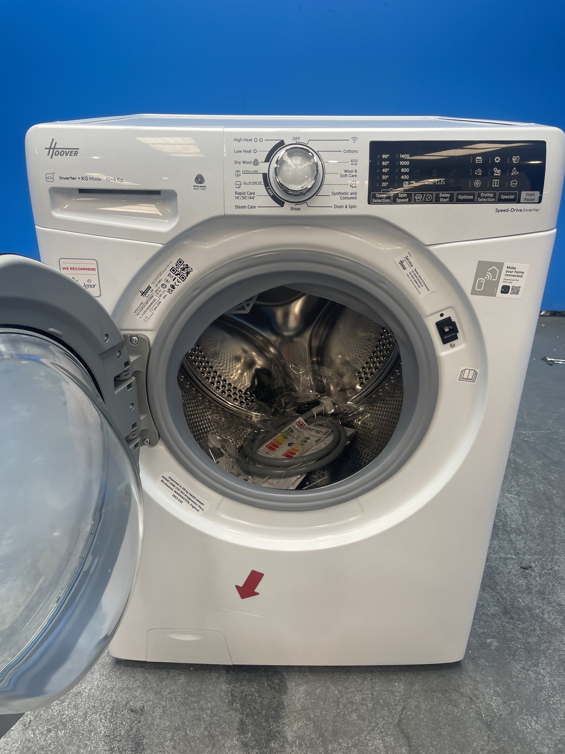 #GRC-159-289 - Hoover H-WASH 350 H3DPS41066TAMB80 10/6kg 1400rpm Washer Dryer
