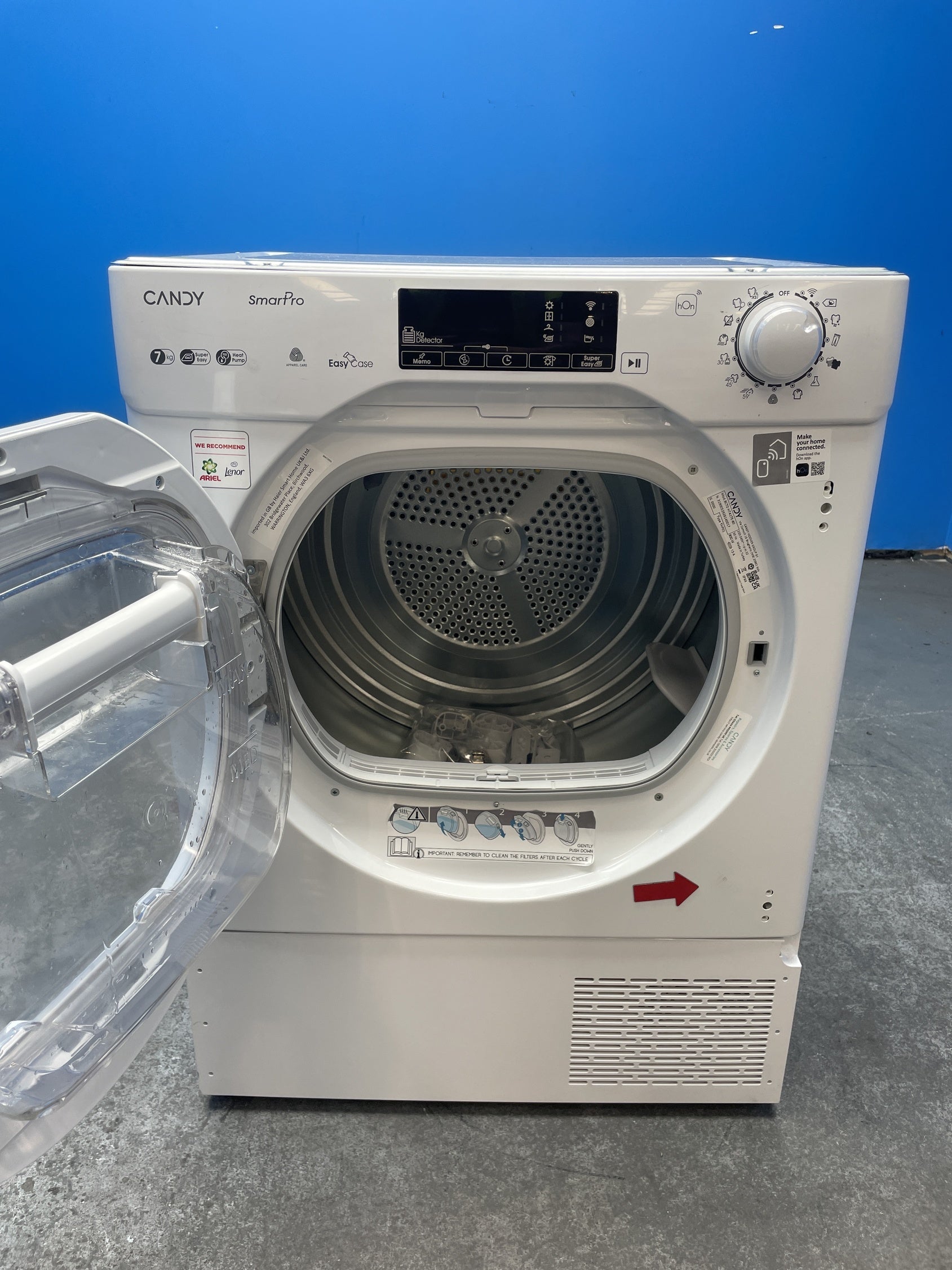 #GRC-160-034 - Candy BCTD H7A1TE-80 7kg Built In Heat Pump Tumble Dryer