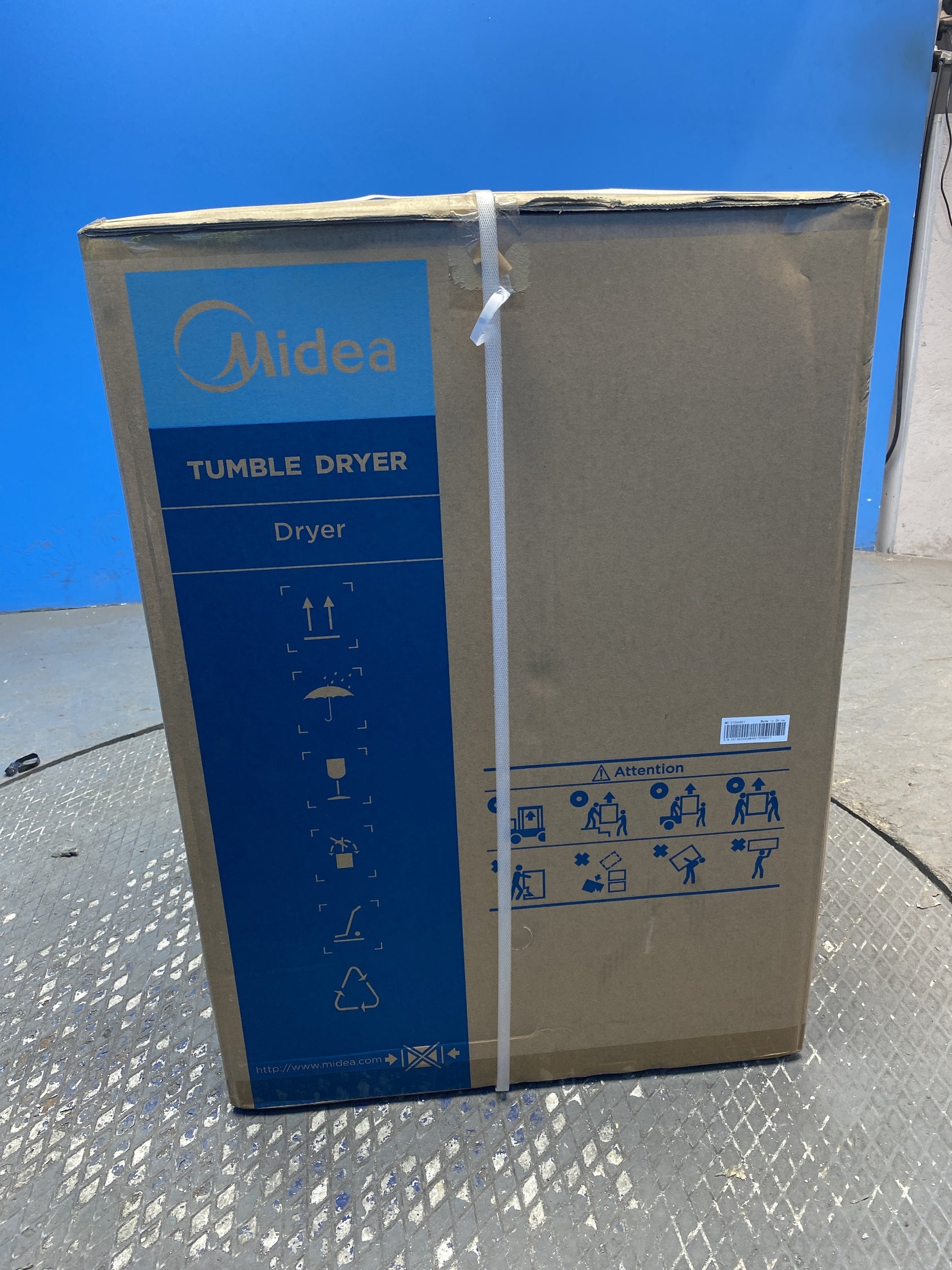 #GRC-158-894 - Midea MD200H80WB/W-UK 8kg Smart Sensor Heat Pump Tumble Dryer