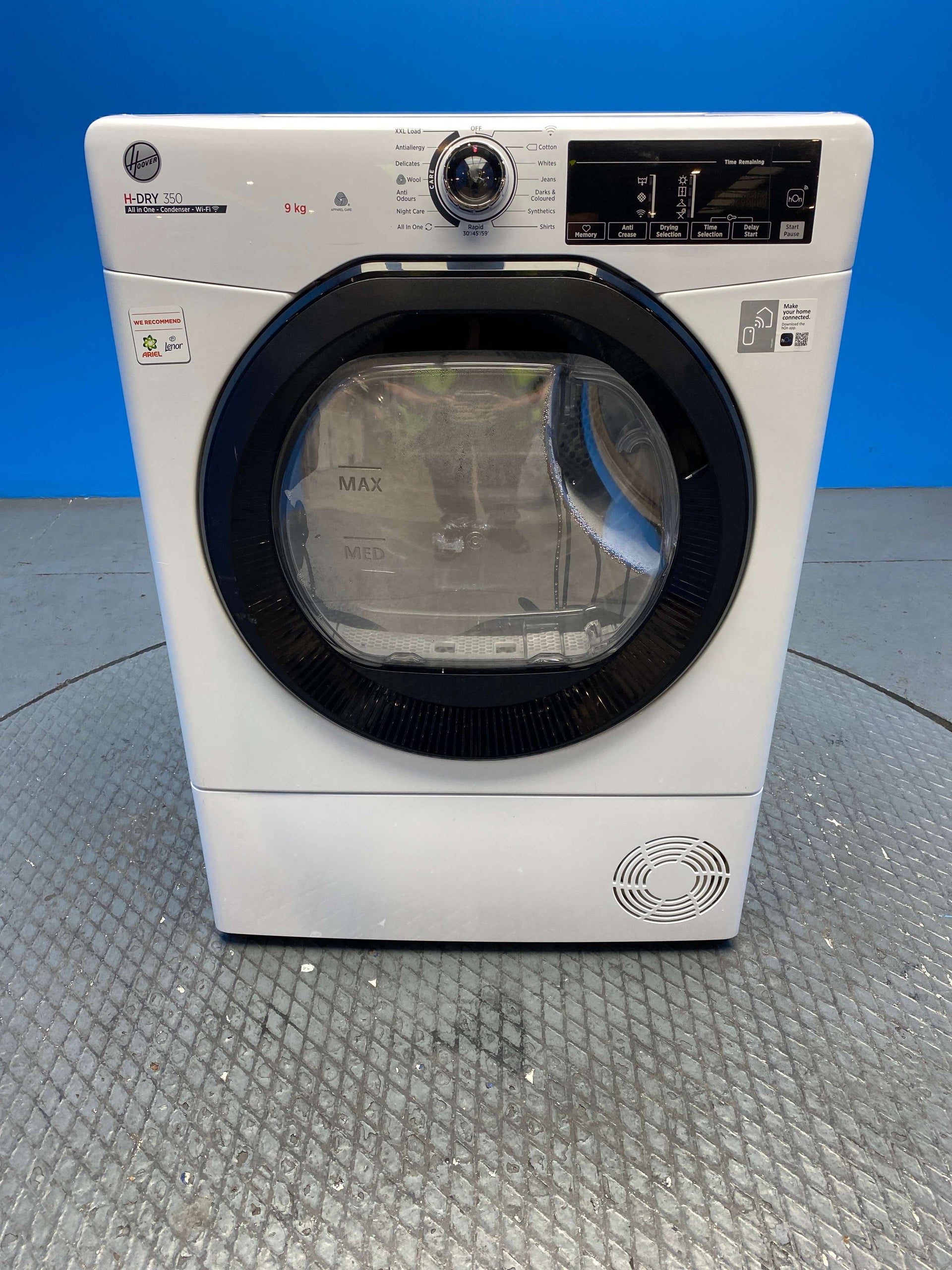 Hoover H-DRY 350 HREC9TBE-80 9kg Condenser Tumble Dryer