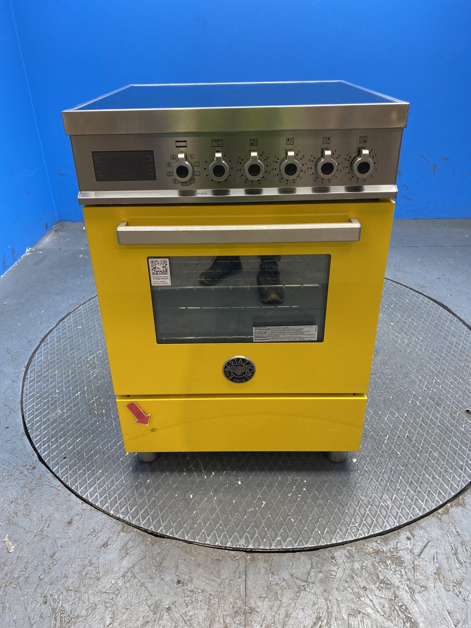 Bertazzoni 60cm Induction Range Cooker - Yellow