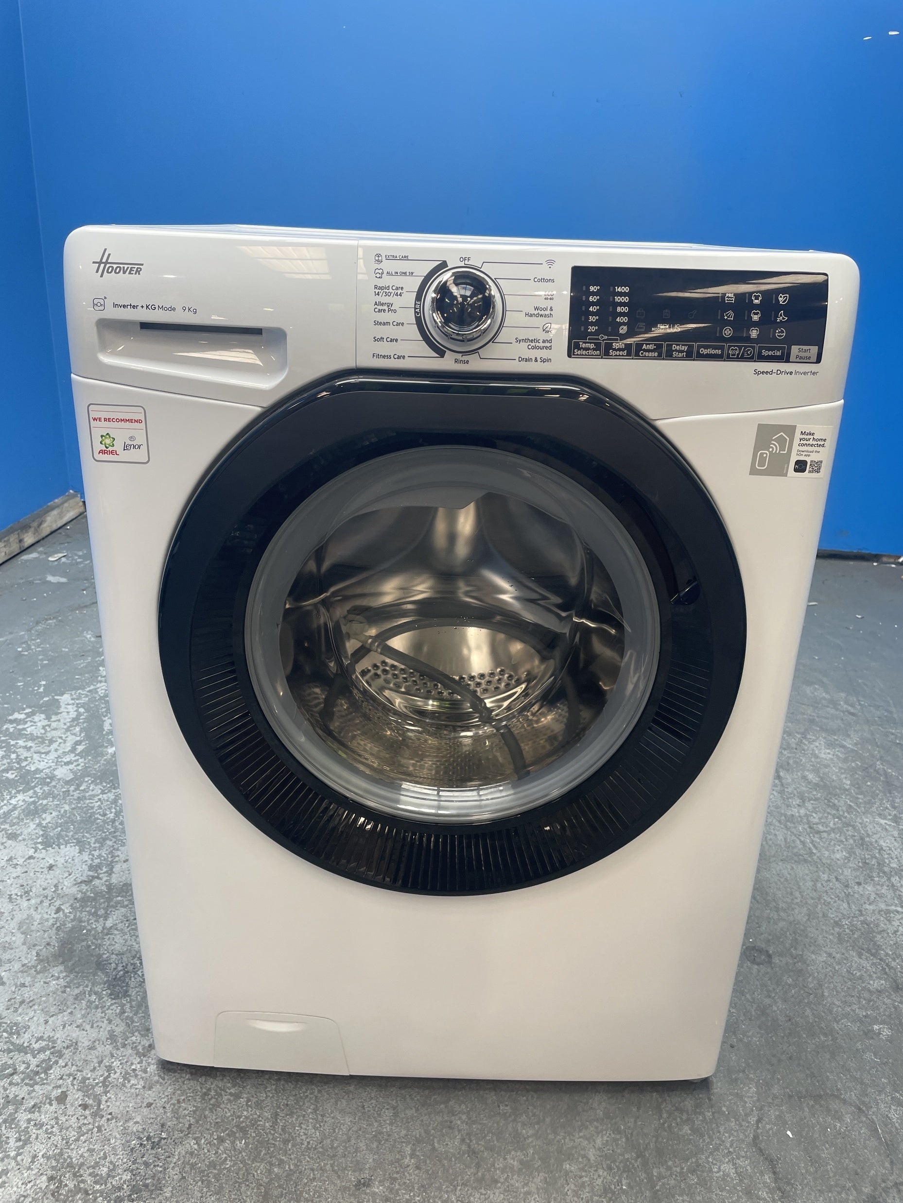 #GRC-158-533 - Hoover H3WPS496TAMB6 9kg 1400 Spin Washing Machine