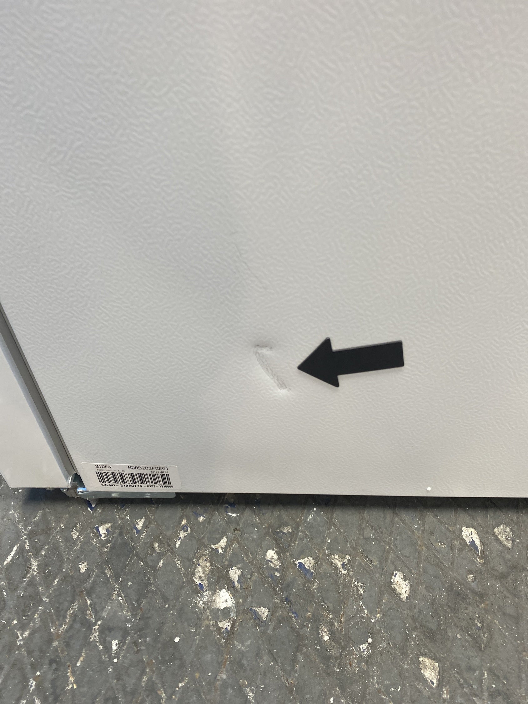 #GRC-158-804 - Midea MDRB202FGE01 47cm Wide Low Frost Combi Fridge Freezer