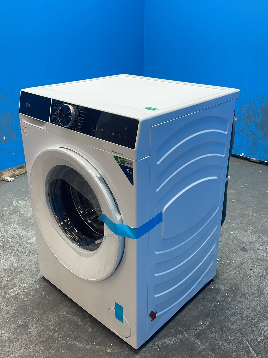 #GRC-163-781 - Hoover 9kg 1400rpm Washing Machine – Steam Cycle & ProActive Wash, White