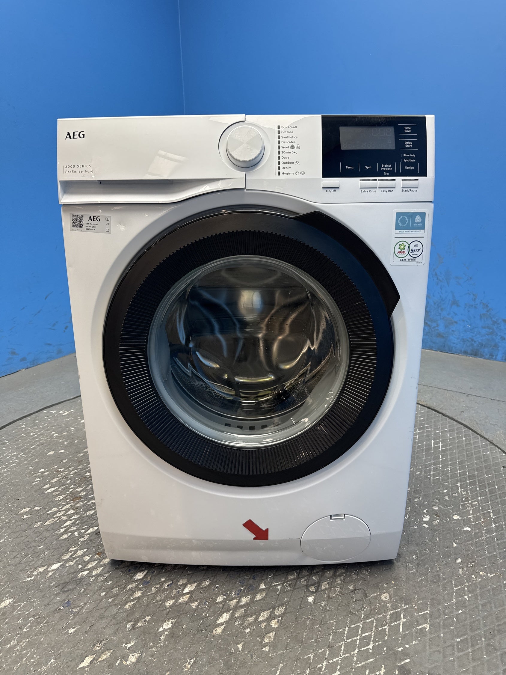 6000 ProSense LFR61844B 1400 Spin Washing Machine