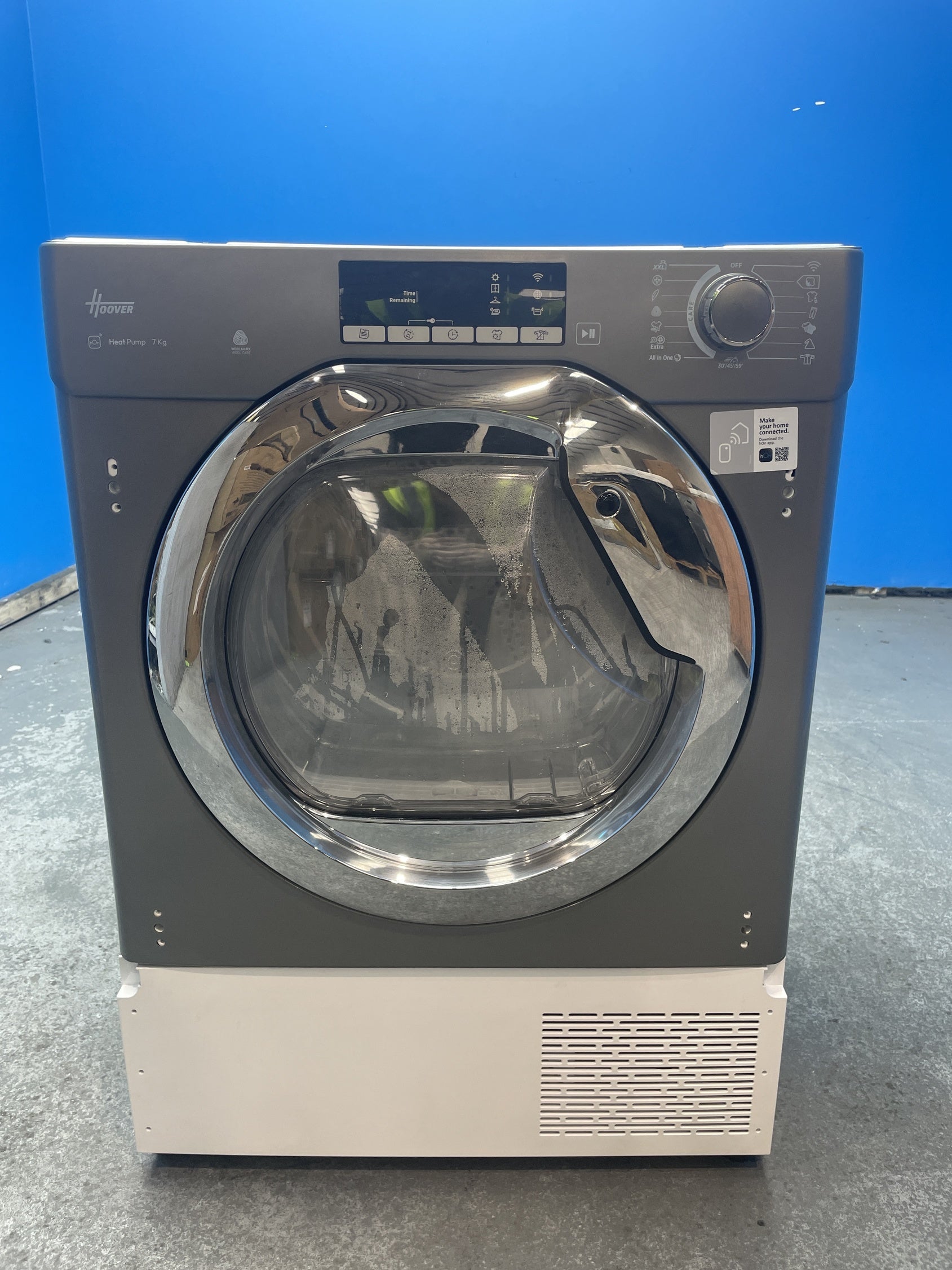 #GRC-160-139 - Hoover BATDH7A1TCER-80 Integrated 7kg Heat Pump Tumble Dryer