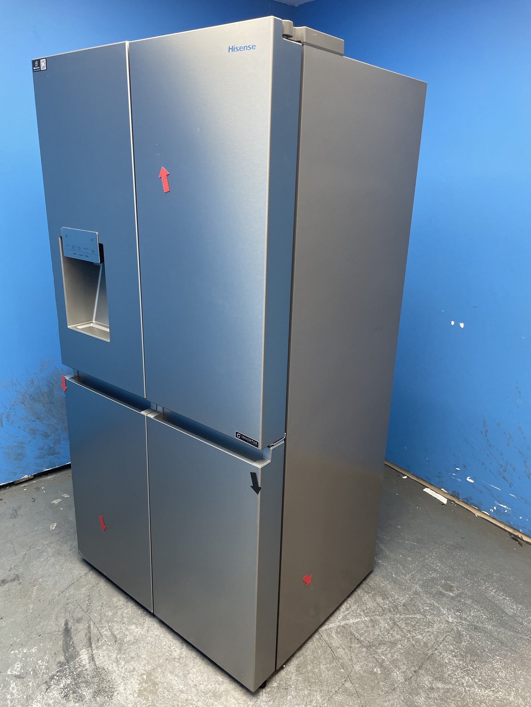 #GRC-157-493 - Hisense RQ760N4SASE 4-Door 584L American Fridge Freezer