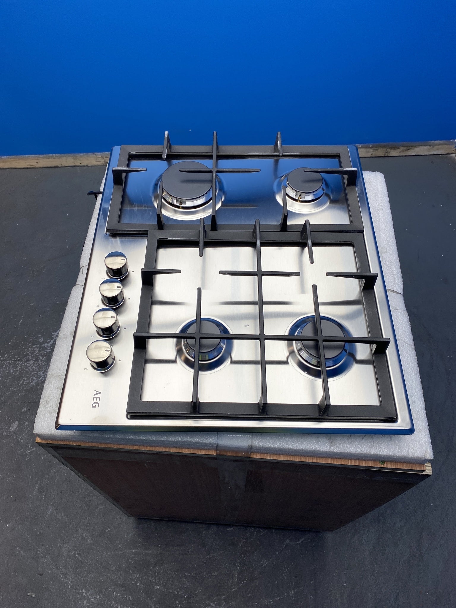 AEG 3000 Slimline HGE64200SM 60cm Stainless Steel 4-Burner Gas Hob