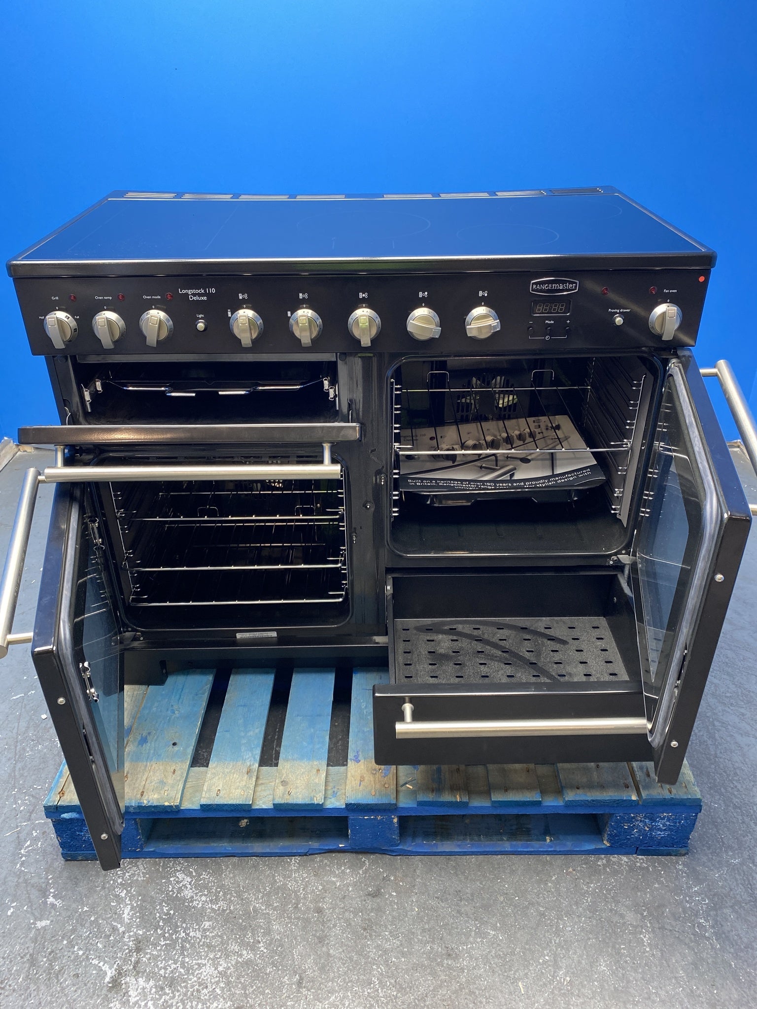 Rangemaster 110cm Induction Range Cooker – Black