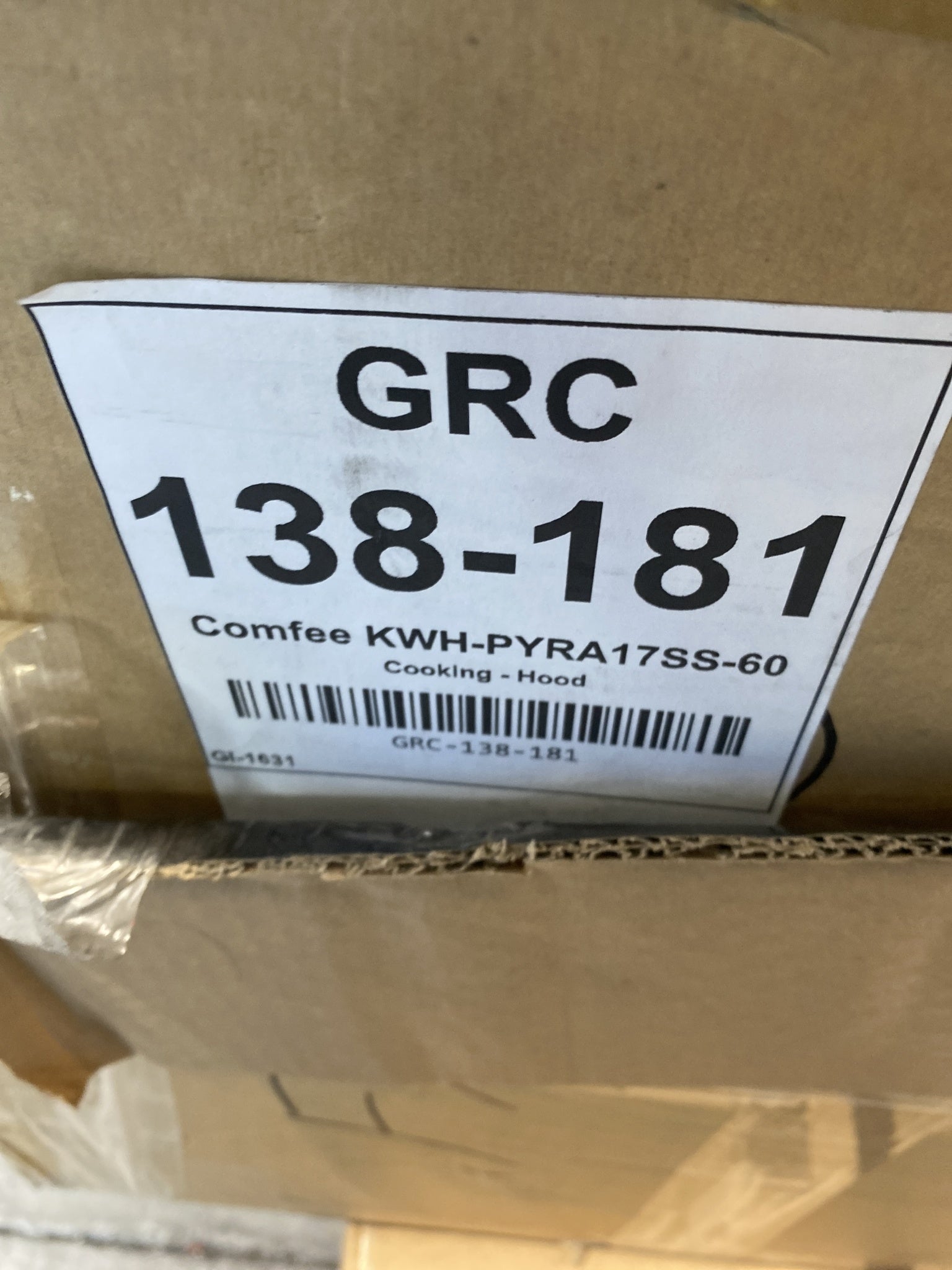 Comfee KWH-PYRA17SS-60 60 cm Stainless Steel Chimney Hood