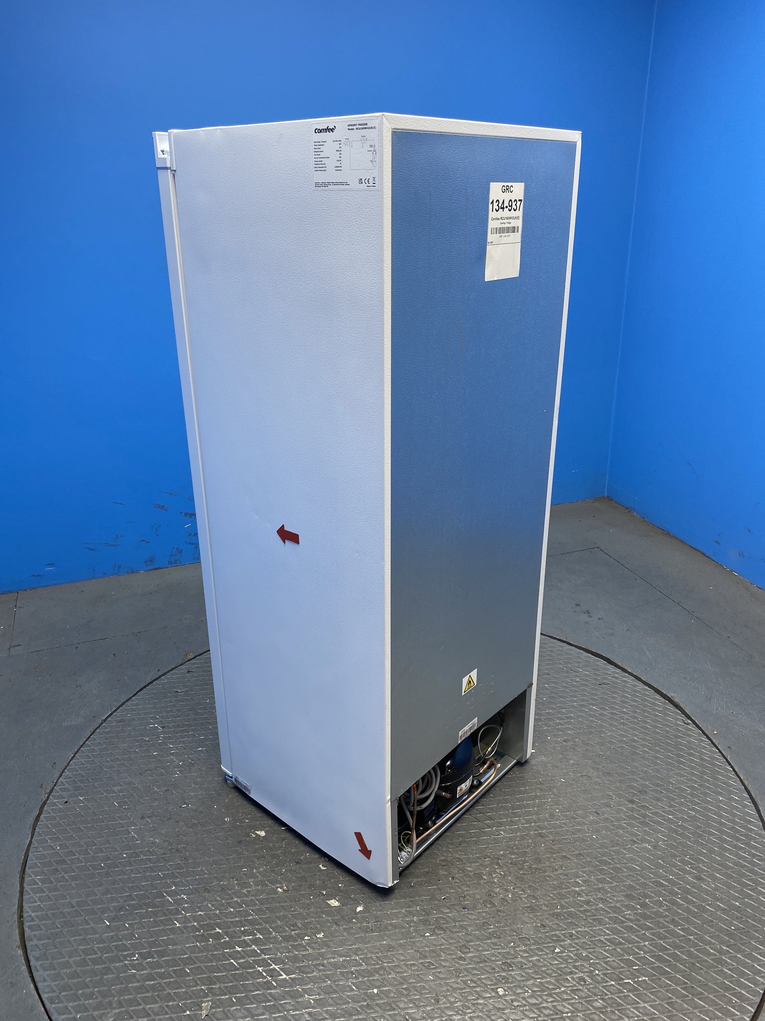 COMFEE' RCU160WH2UK(E) 160L Tall Upright Freezer