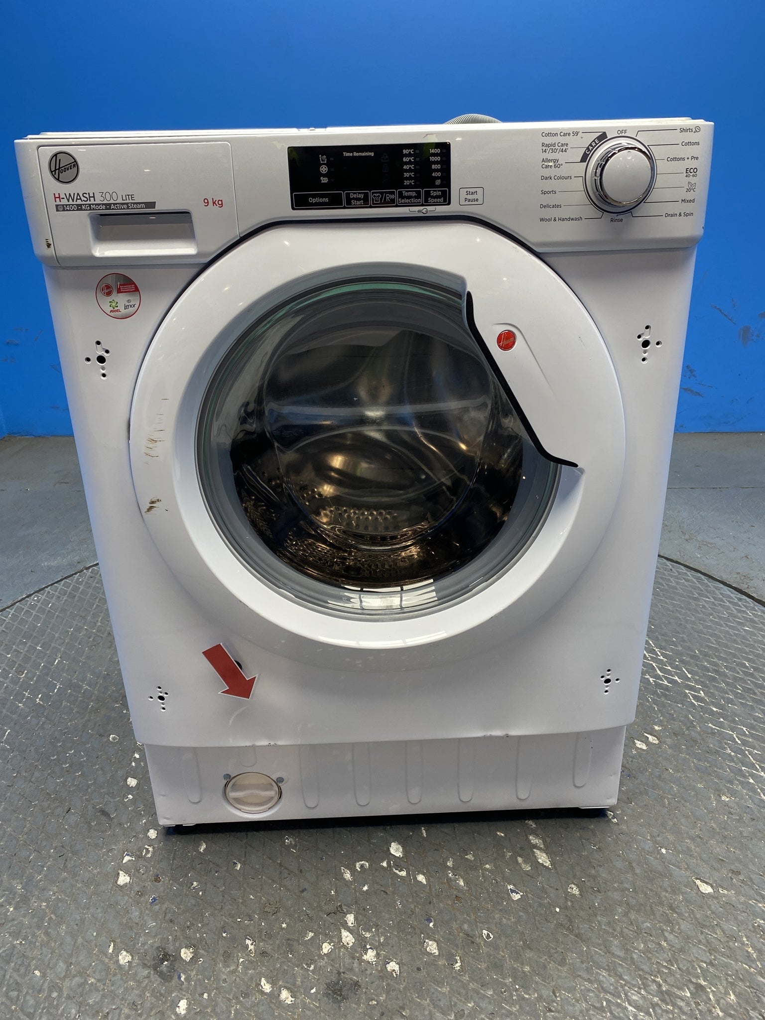 Hoover HBWS49D1W4 Integrated 9kg 1400 Spin Washing Machine