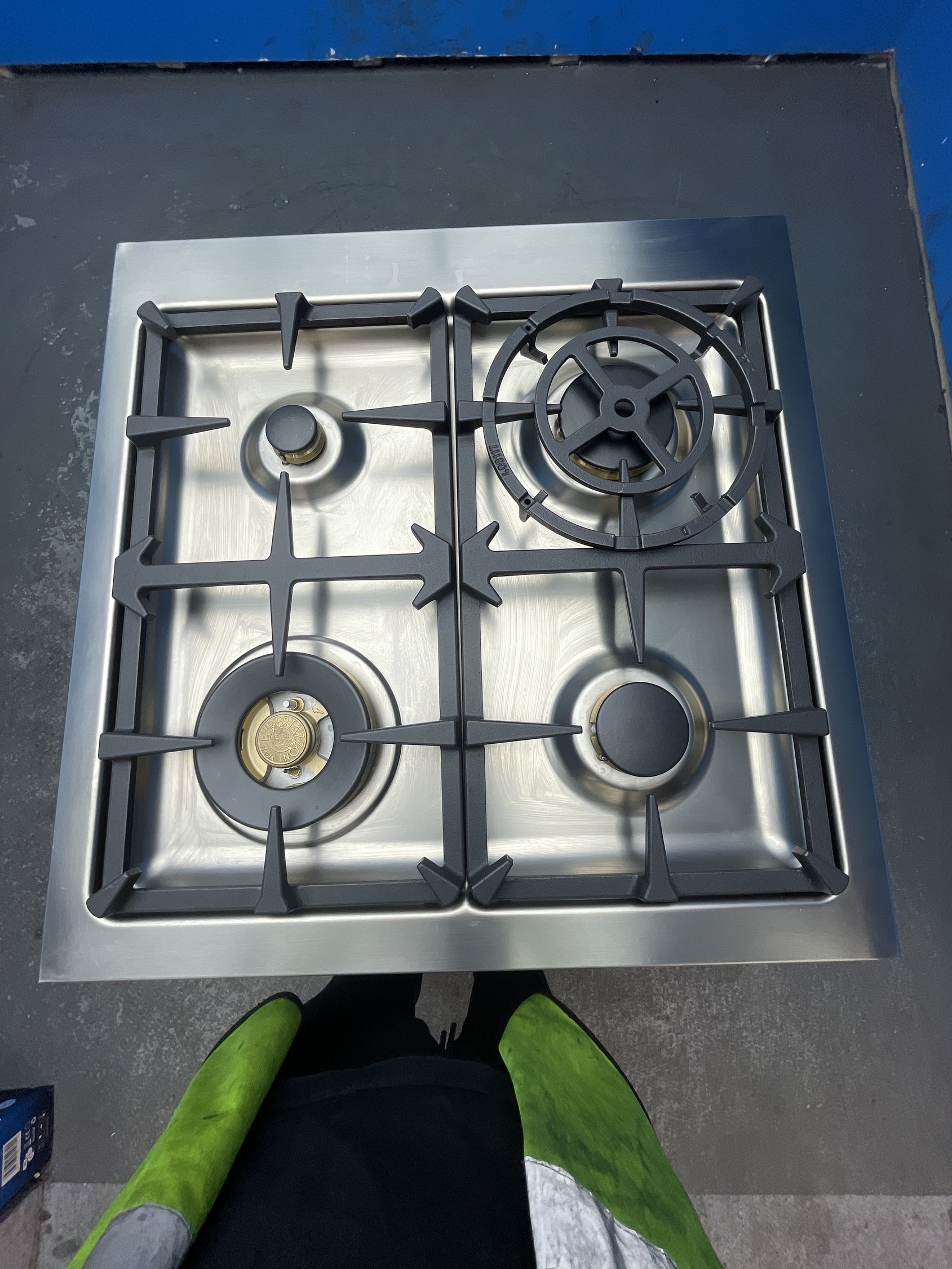 #GRC-163-728 - Bertazzoni 60cm Dual Fuel Range Cooker – 69L Single Oven, 4 Gas Burners, Cast Iron Supports