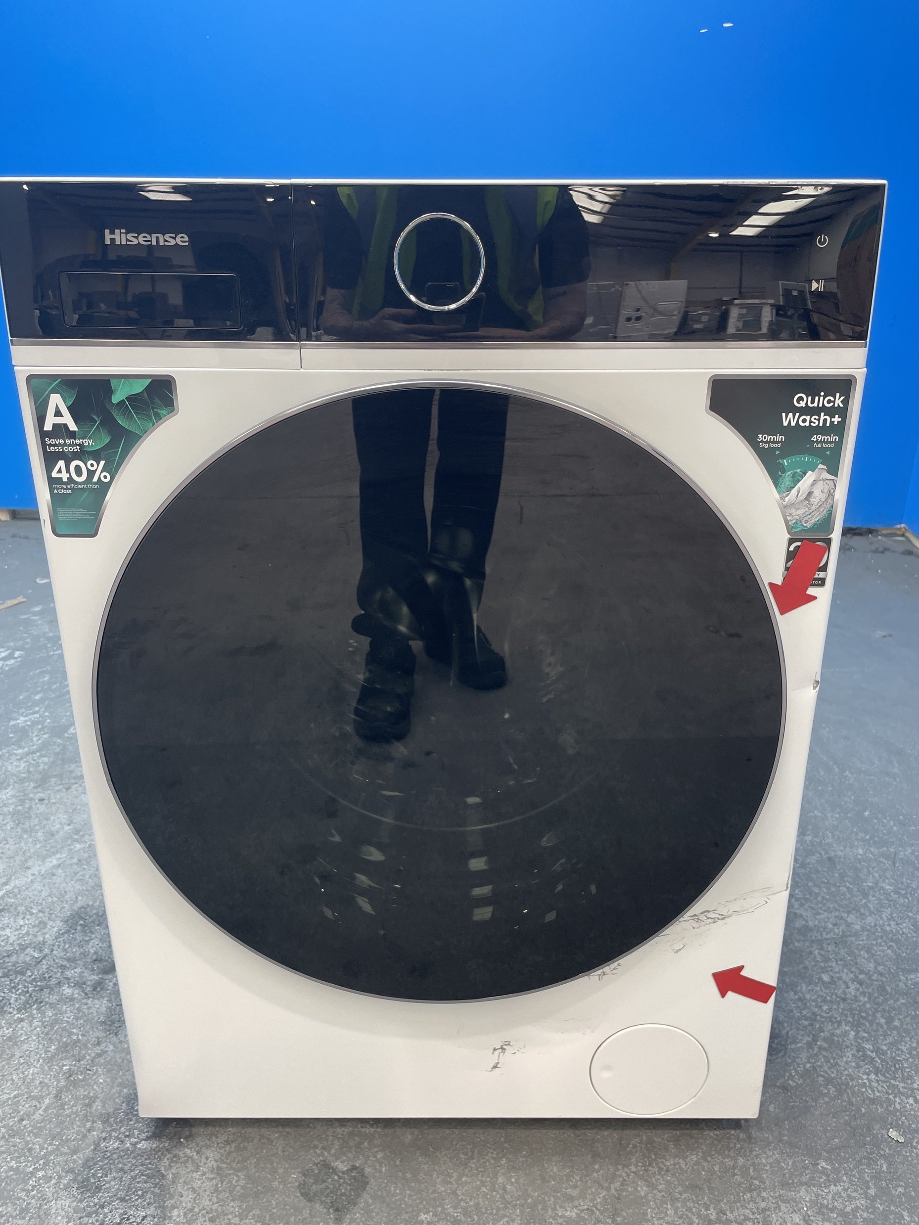 #GRC-158-100 - Hisense 5i Series WF5I1245BWR 12kg 1400rpm Washing Machine