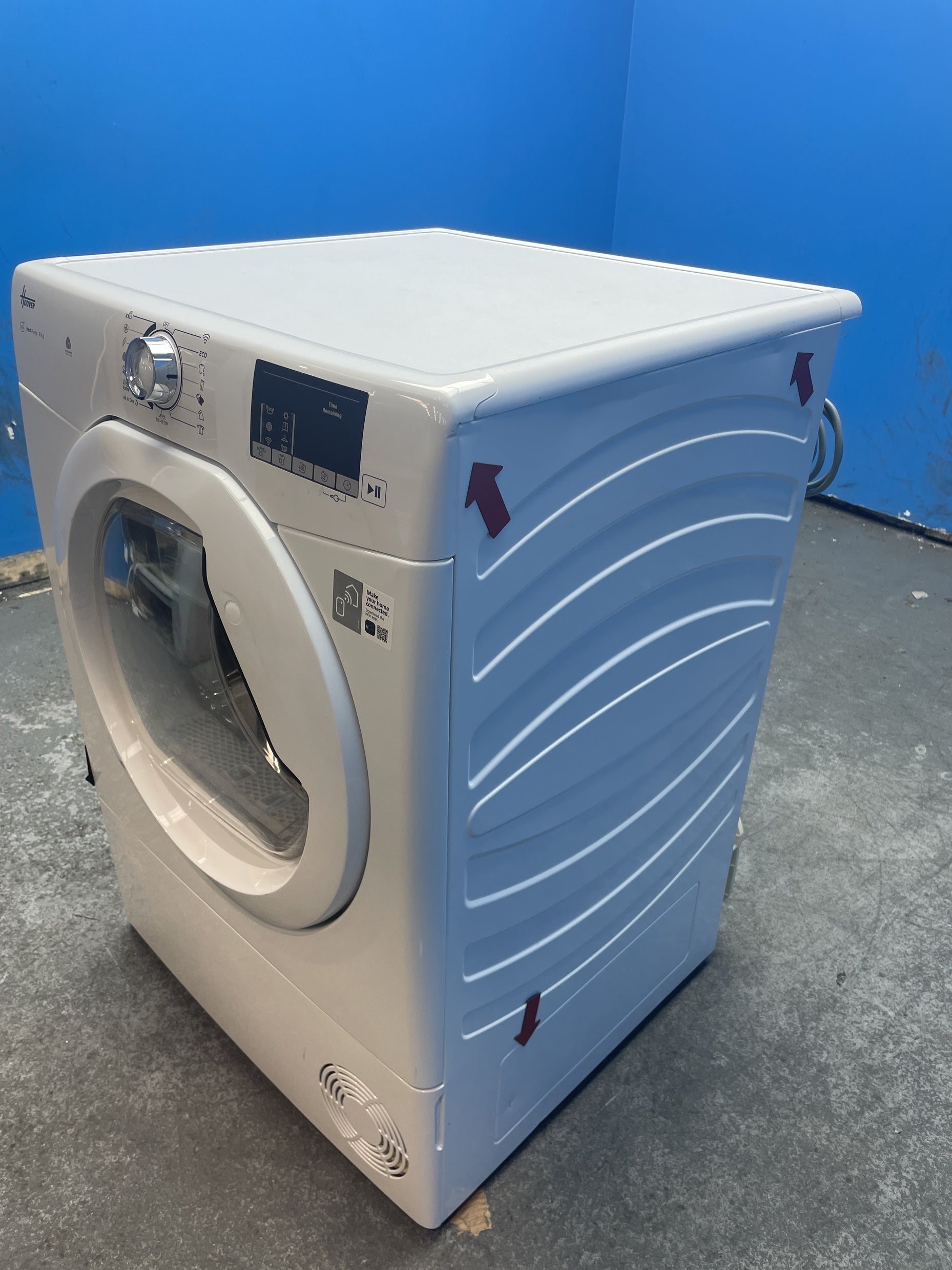 #GRC-159-326 - Hoover HLE H8A2DE-80 H-DRY 300 8kg Heat Pump Tumble Dryer