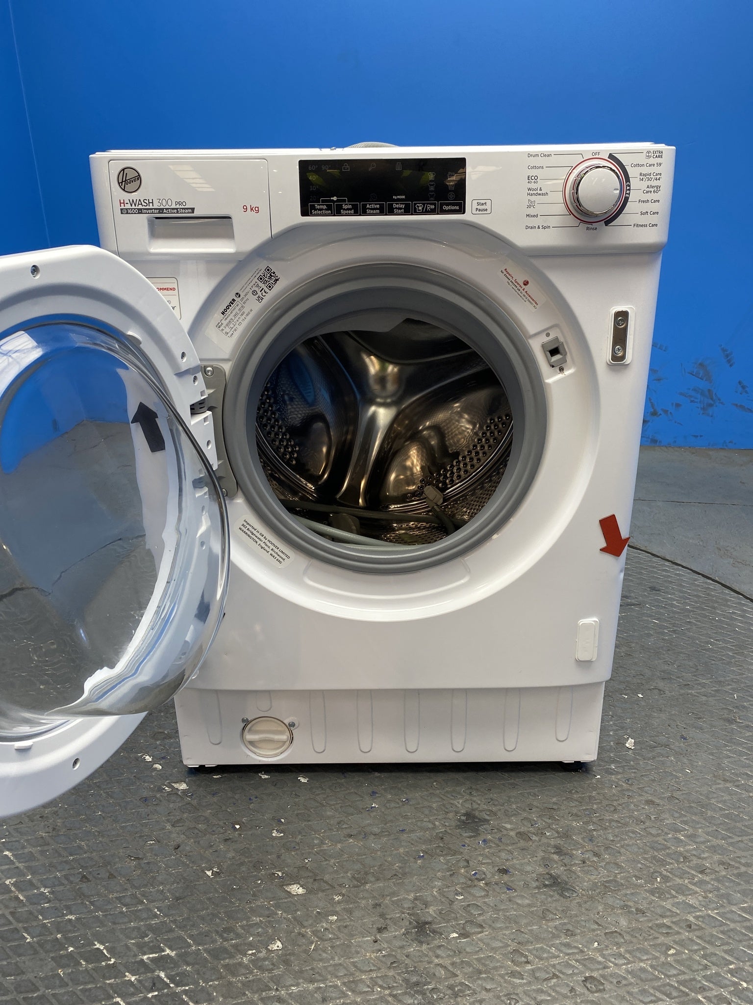 Hoover HBWOS69TMET Integrated  9kg 1600 Spin Washing Machine