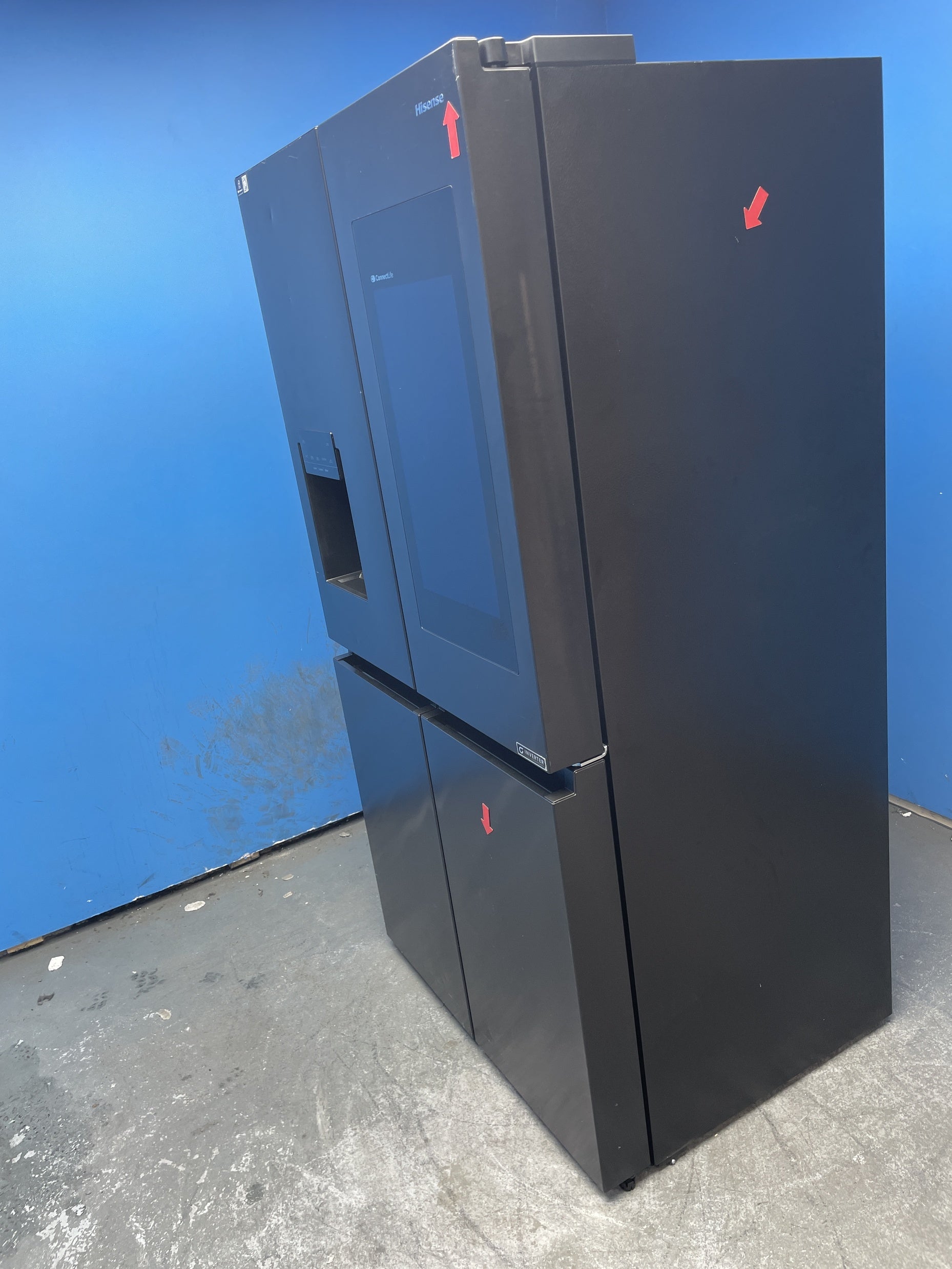 #GRC-158-072 - Hisense PureFlat RQ760N4IFE American Style Fridge Freezer