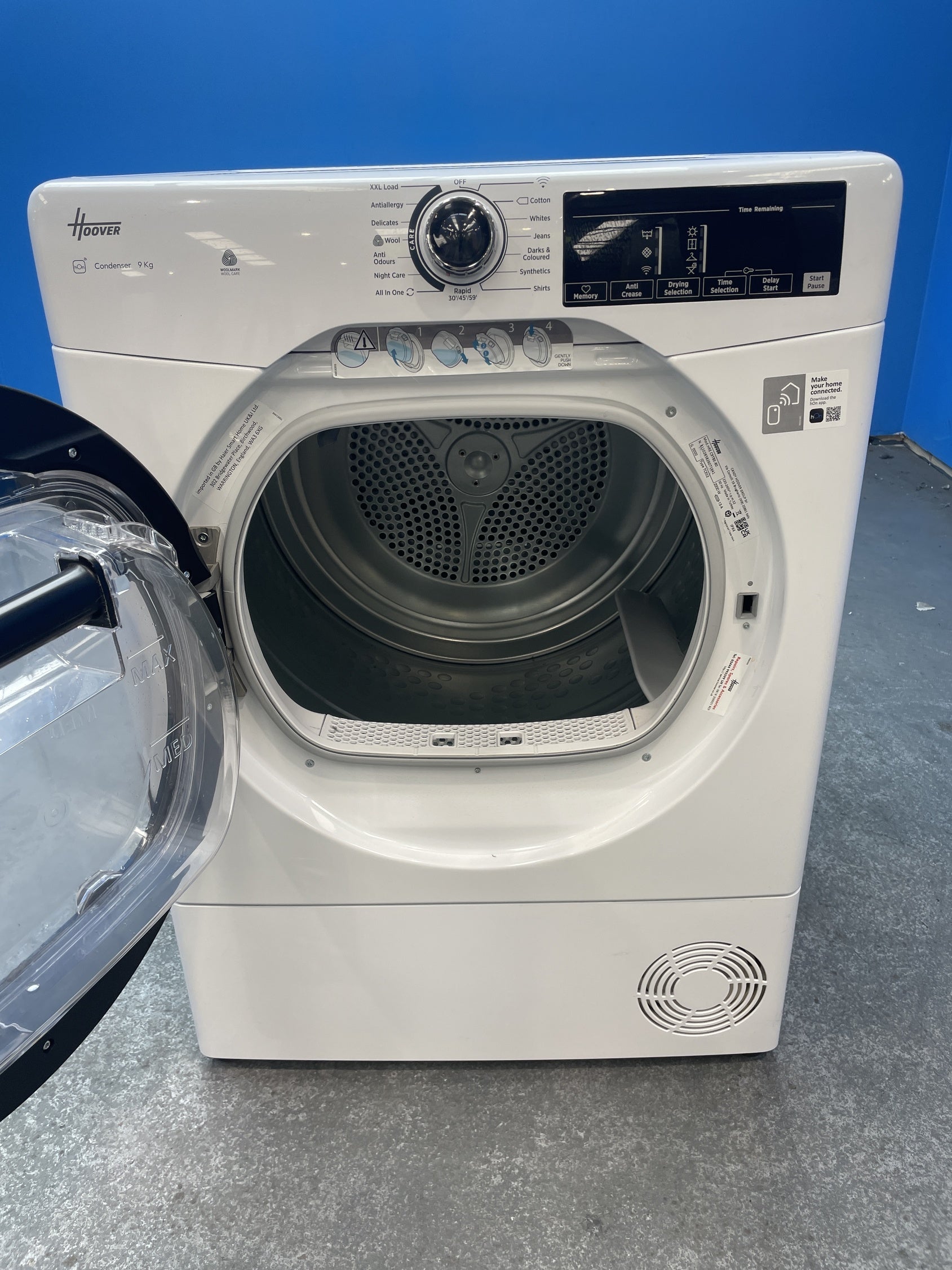 #GRC-157-359 - Hoover H-DRY 350 HREC9TBE-80 9kg Condenser Tumble Dryer