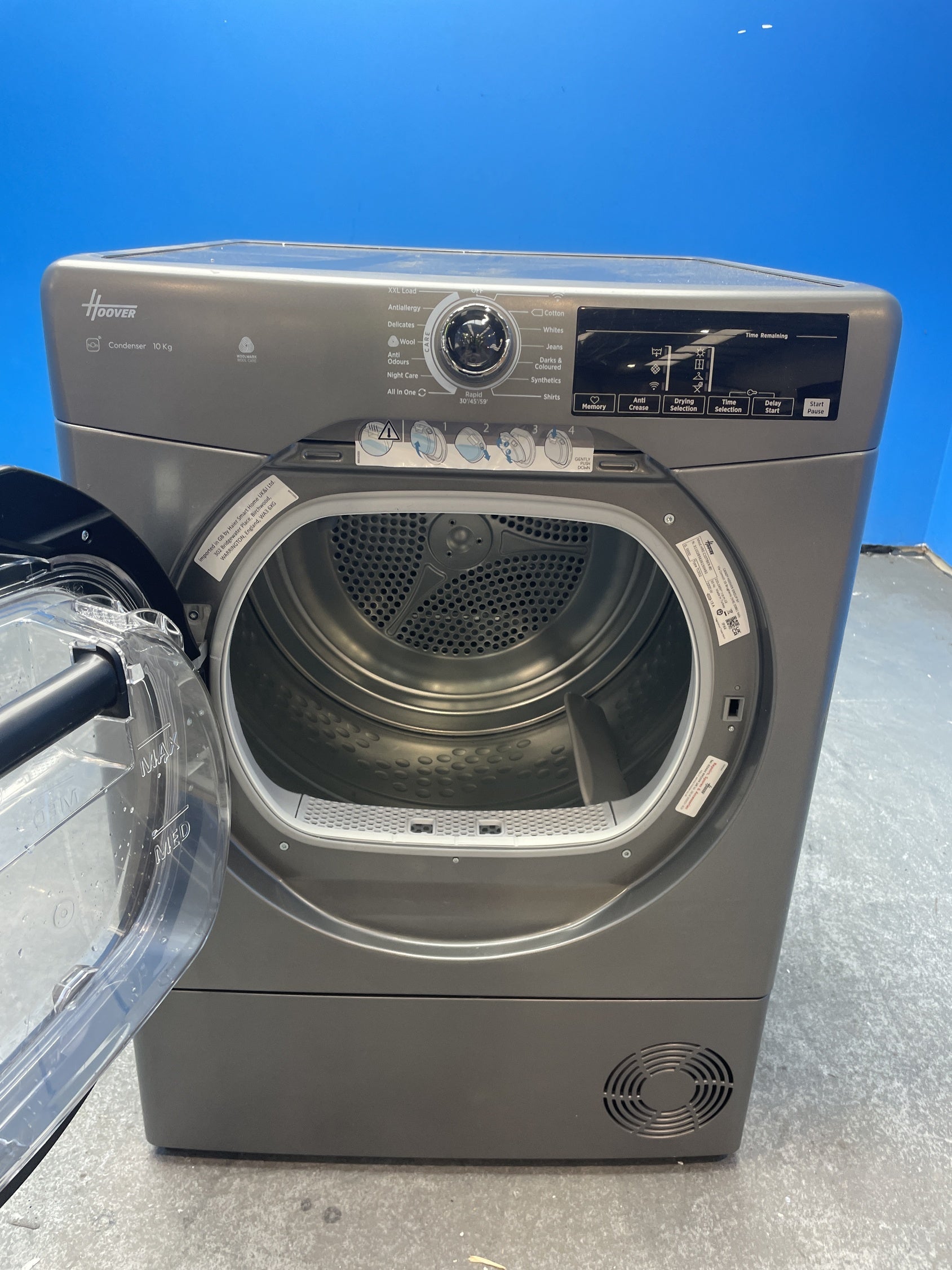 #GRC-159-596 - Hoover H-DRY 350 HRE C10TBER-80 10kg Condenser Dryer