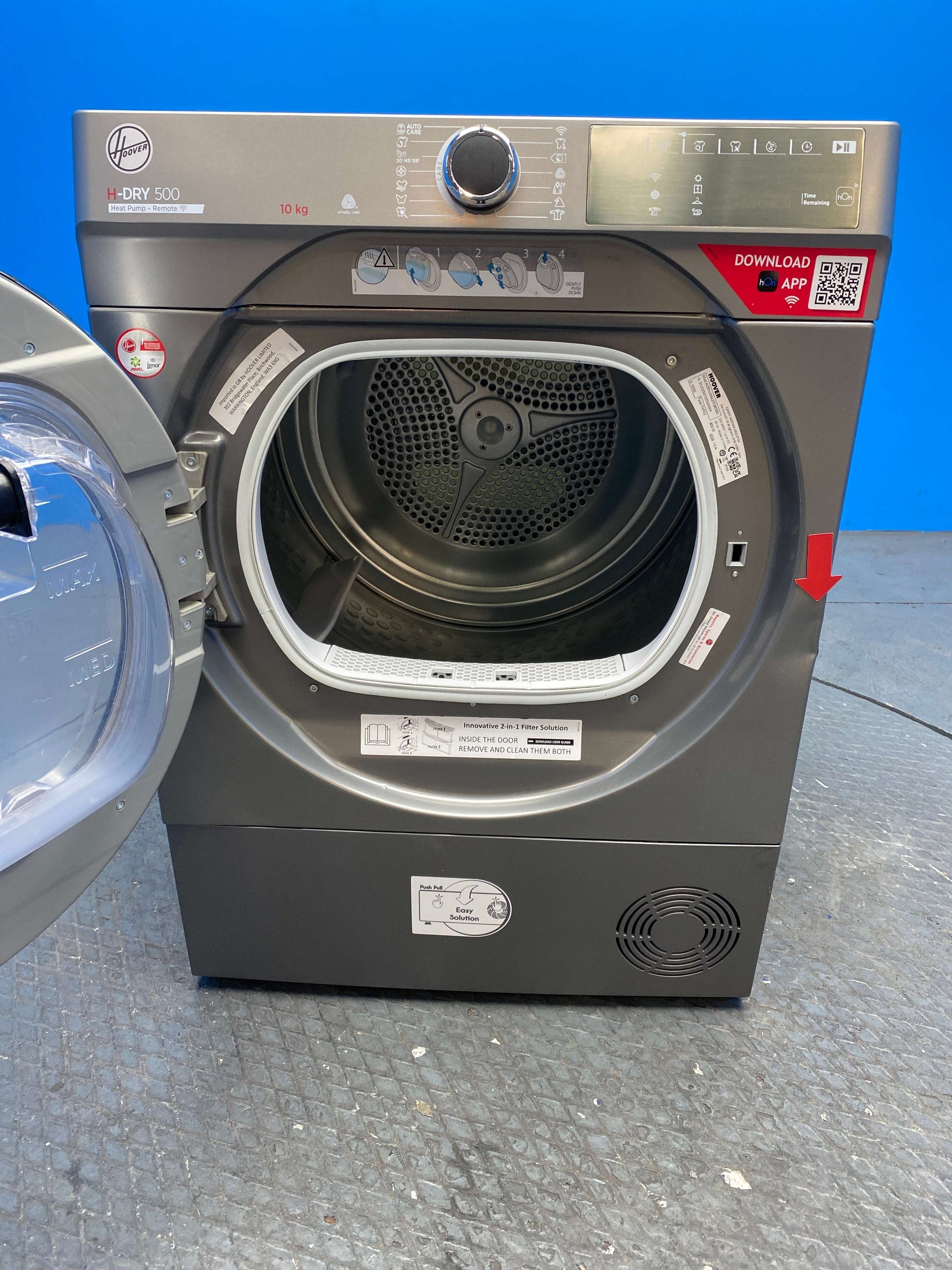 Hoover NDEH10RA2TCBER80 10kg Heat Pump Tumble Dryer