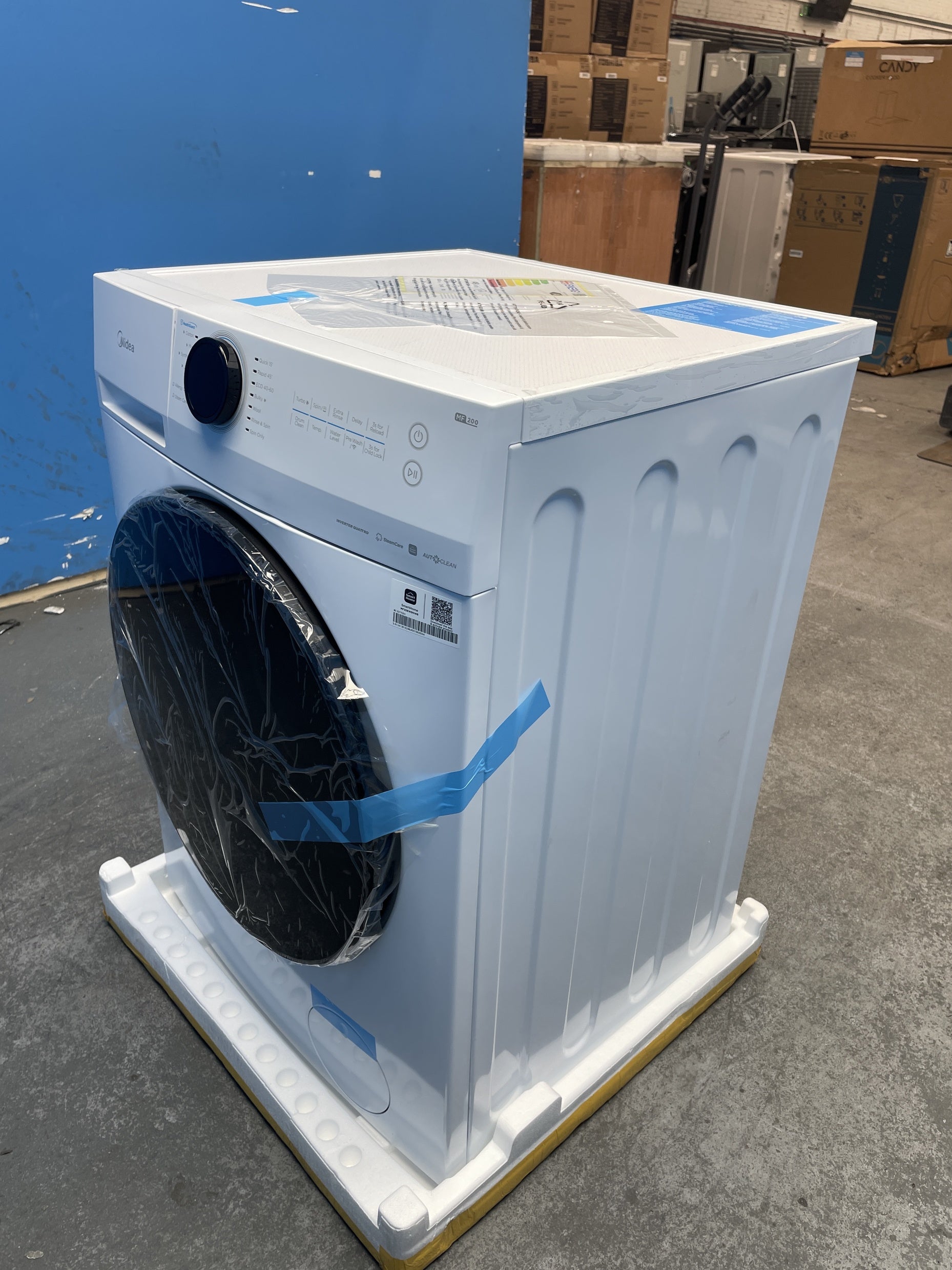 #GRC-158-863 - Midea MF20EW90WB 9kg 1300rpm Wi-Fi Washing Machine
