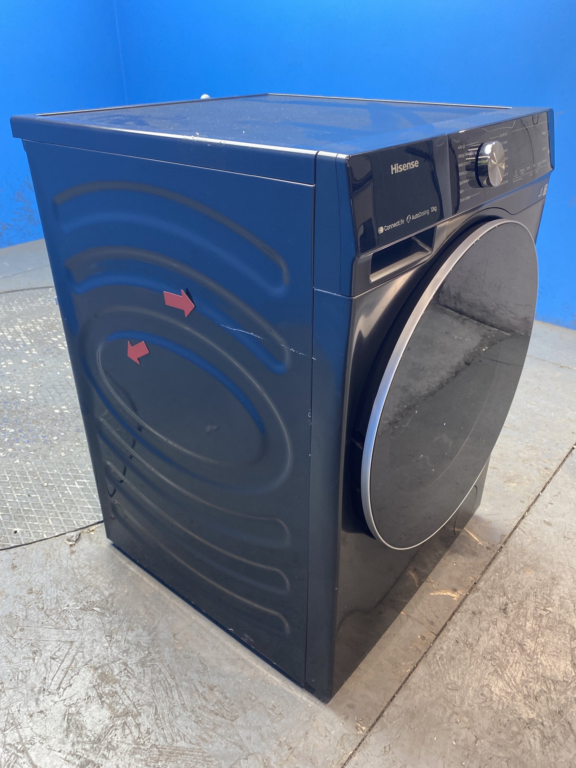 #GRC-157-224 - Hisense WF5S1245BB 12kg 1400rpm Smart Washing Machine