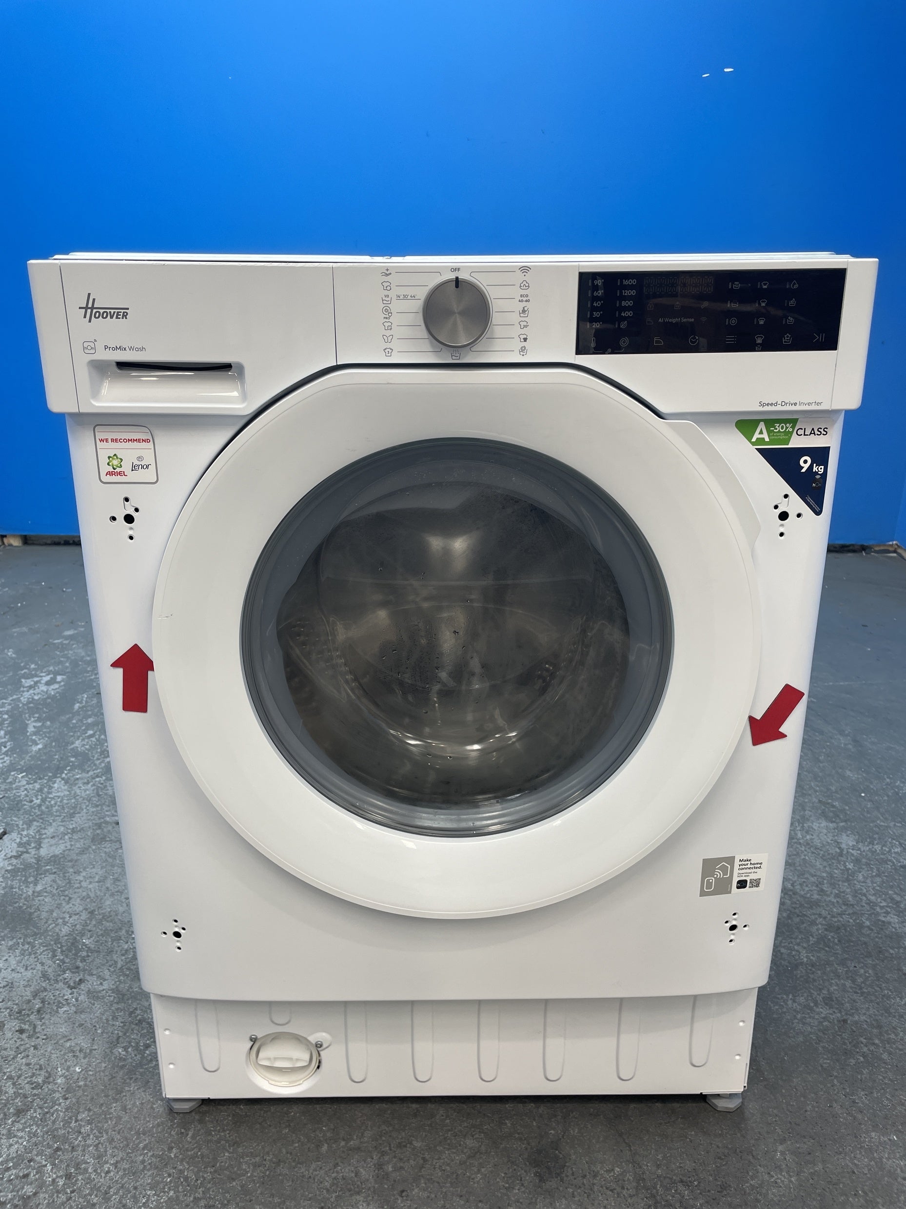 #GRC-159-720 - Hoover BH4S69M6D9J H-WASH 400 Pro 9kg 1600rpm Integrated Washing Machine
