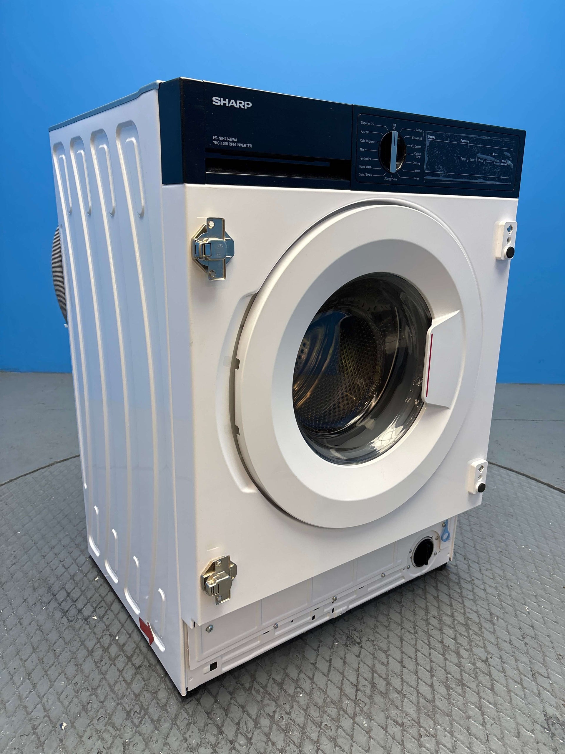 Sharp ES-NIH714BWA Integrated 7kg 1400 Spin Washing Machine