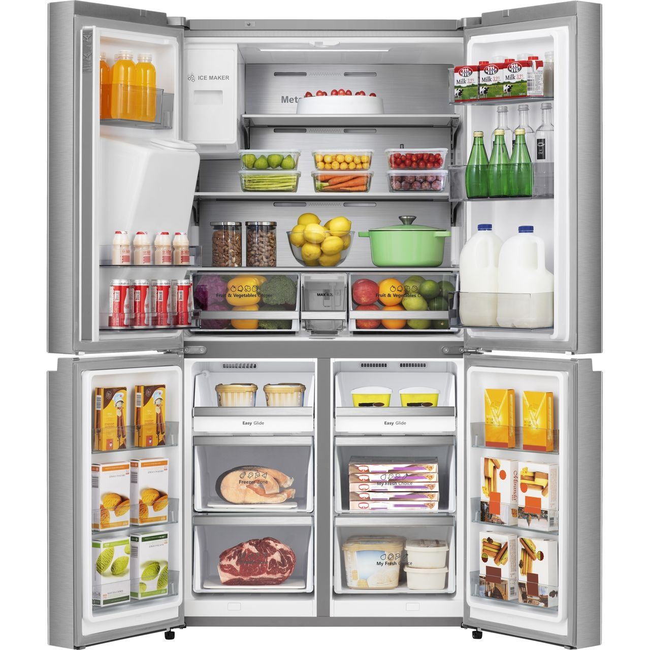 Hisense RQ760N4SASE 4-Door 584L American Fridge Freezer – Renew 2 U