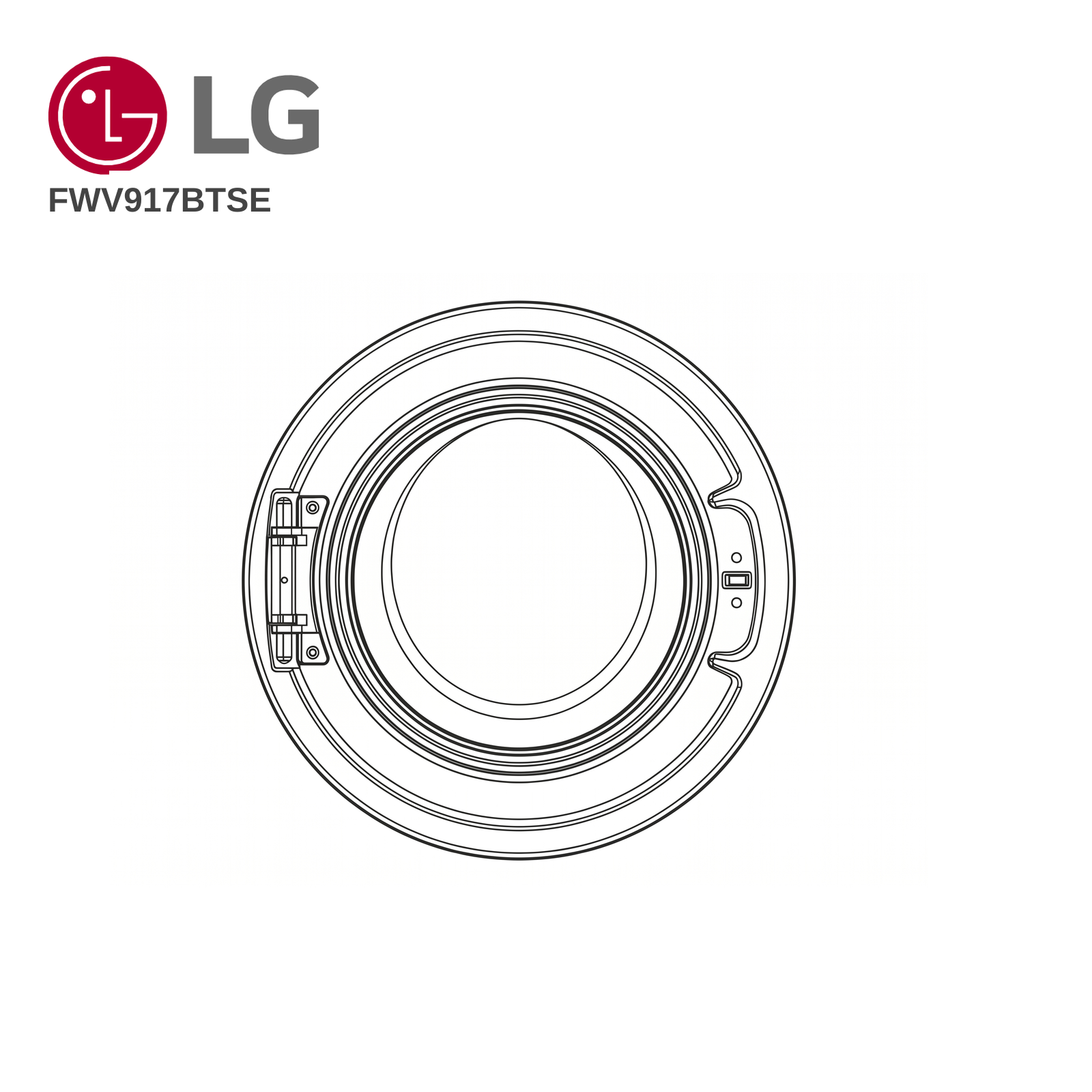 LG FWV917BTSE Laundry Door - Renew 2 U