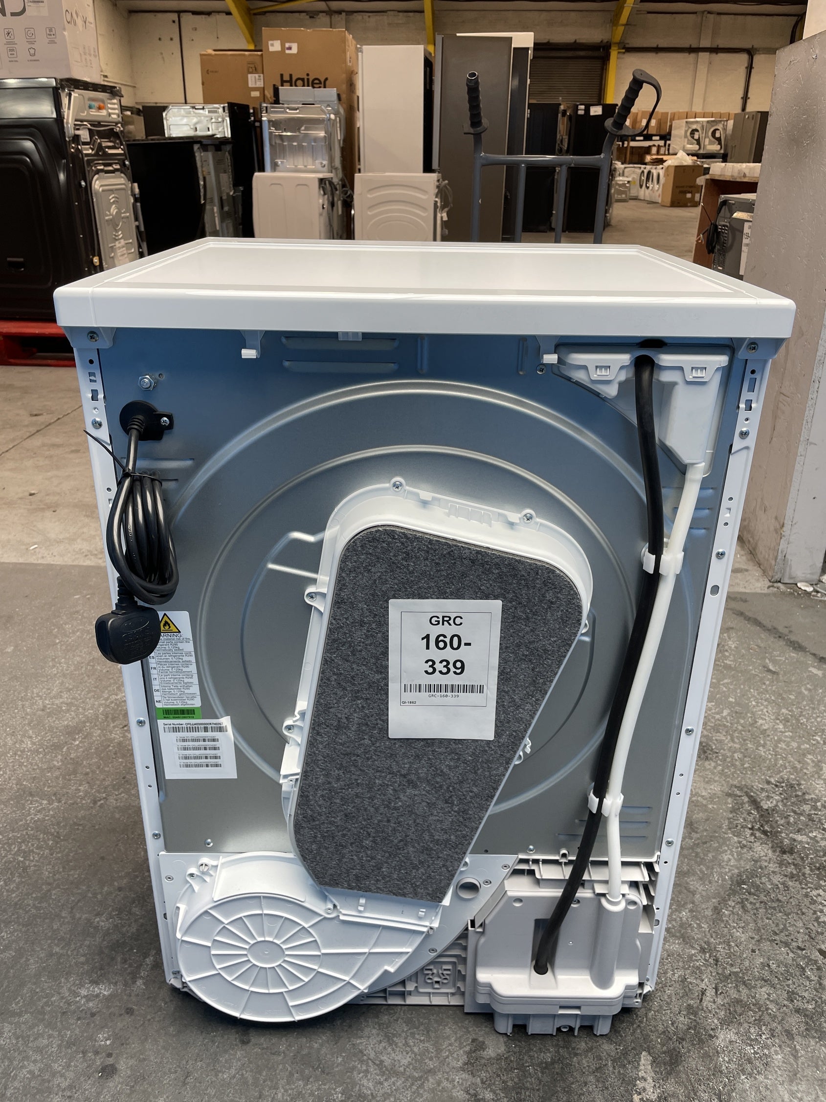 #GRC-160-339 - Haier HD80-D357U1 8kg Heat Pump Tumble Dryer