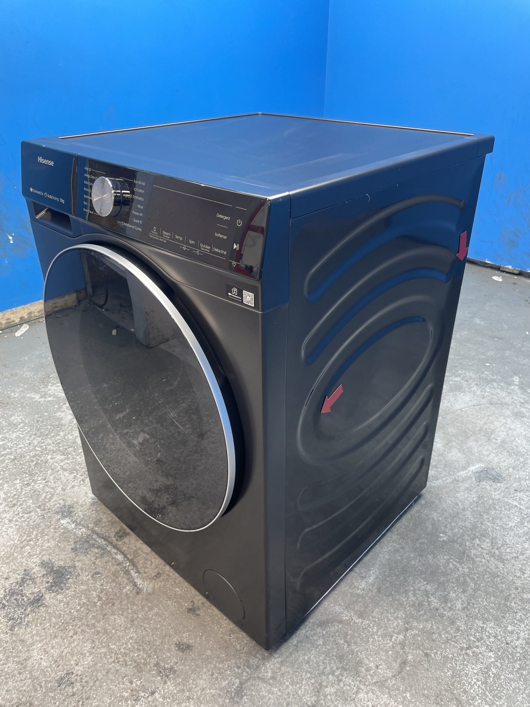#GRC-145-192 - Hisense WF5I1245BBR 12kg 1400rpm KitchenFit Washing Machine