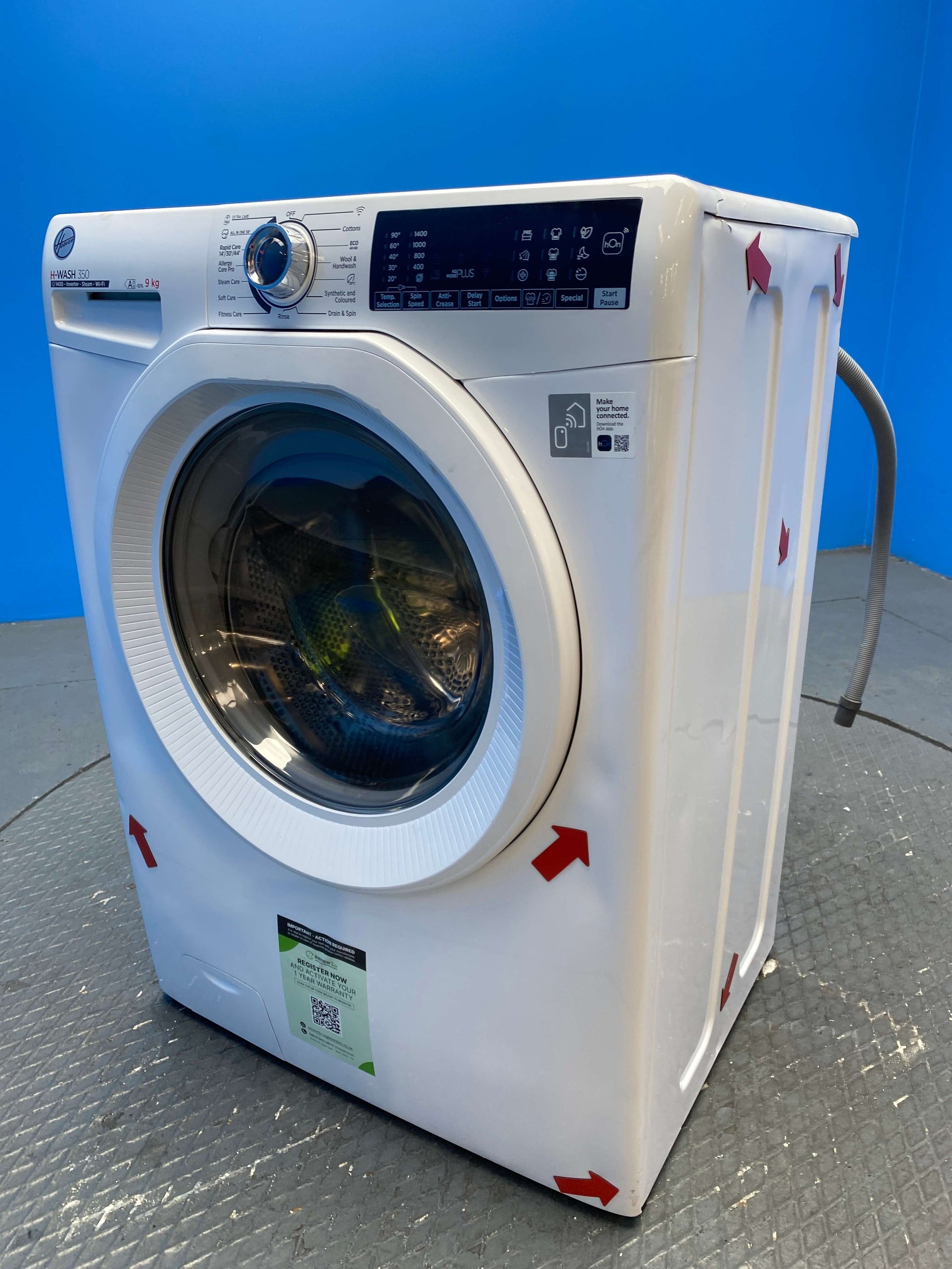 Hoover H3WPS496TAM6 9kg 1400 Spin Washing Machine