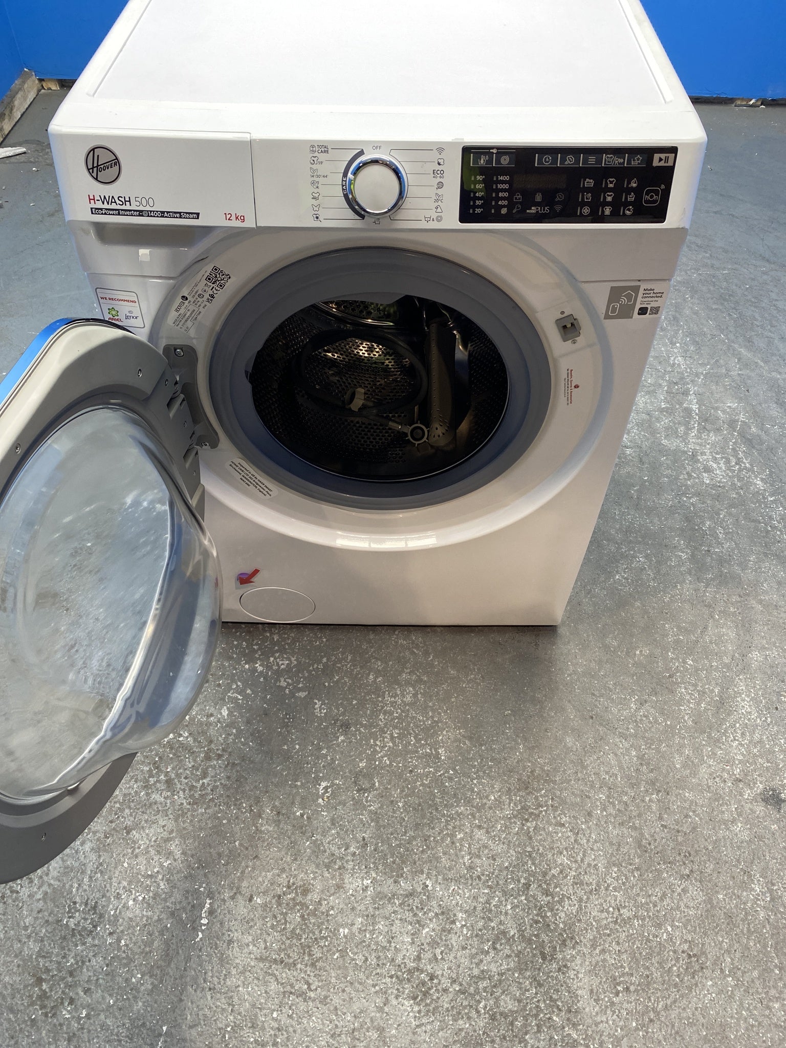 Hoover HW412AMC 12kg 1400 Spin Washing Machine