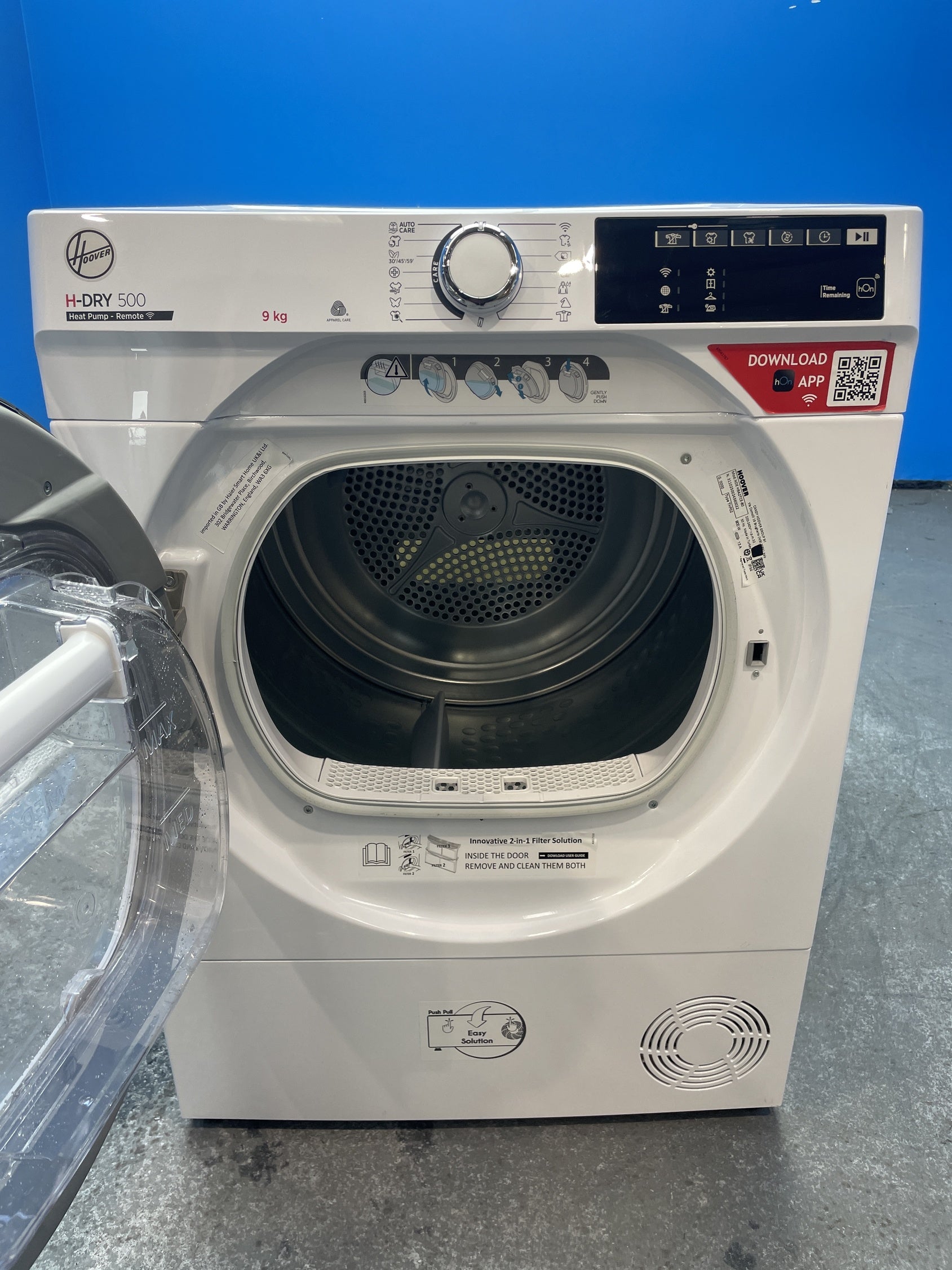 #GRC-154-194 - Hoover H-DRY 500 NDE H9A2TCE-80 9kg Heat Pump Tumble Dryer