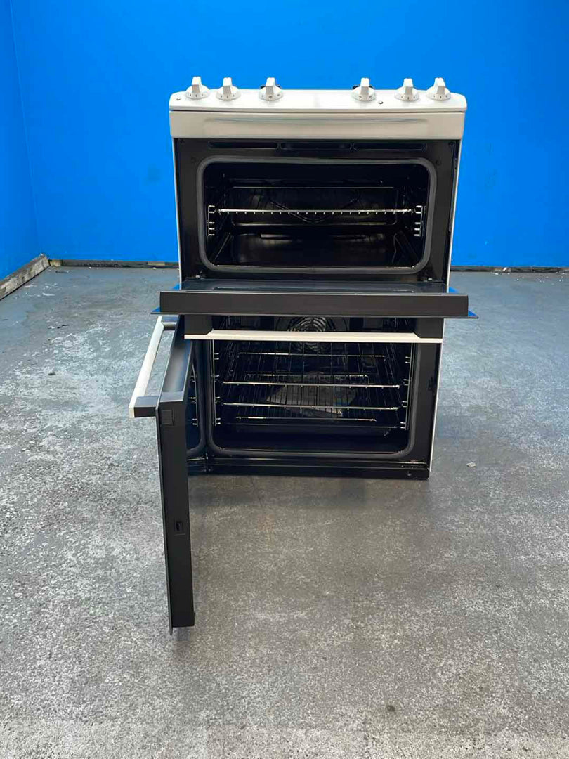 #GRC-155-919 - AEG CCX6501ACW 60cm Double Oven Electric Cooker with Ceramic Hob