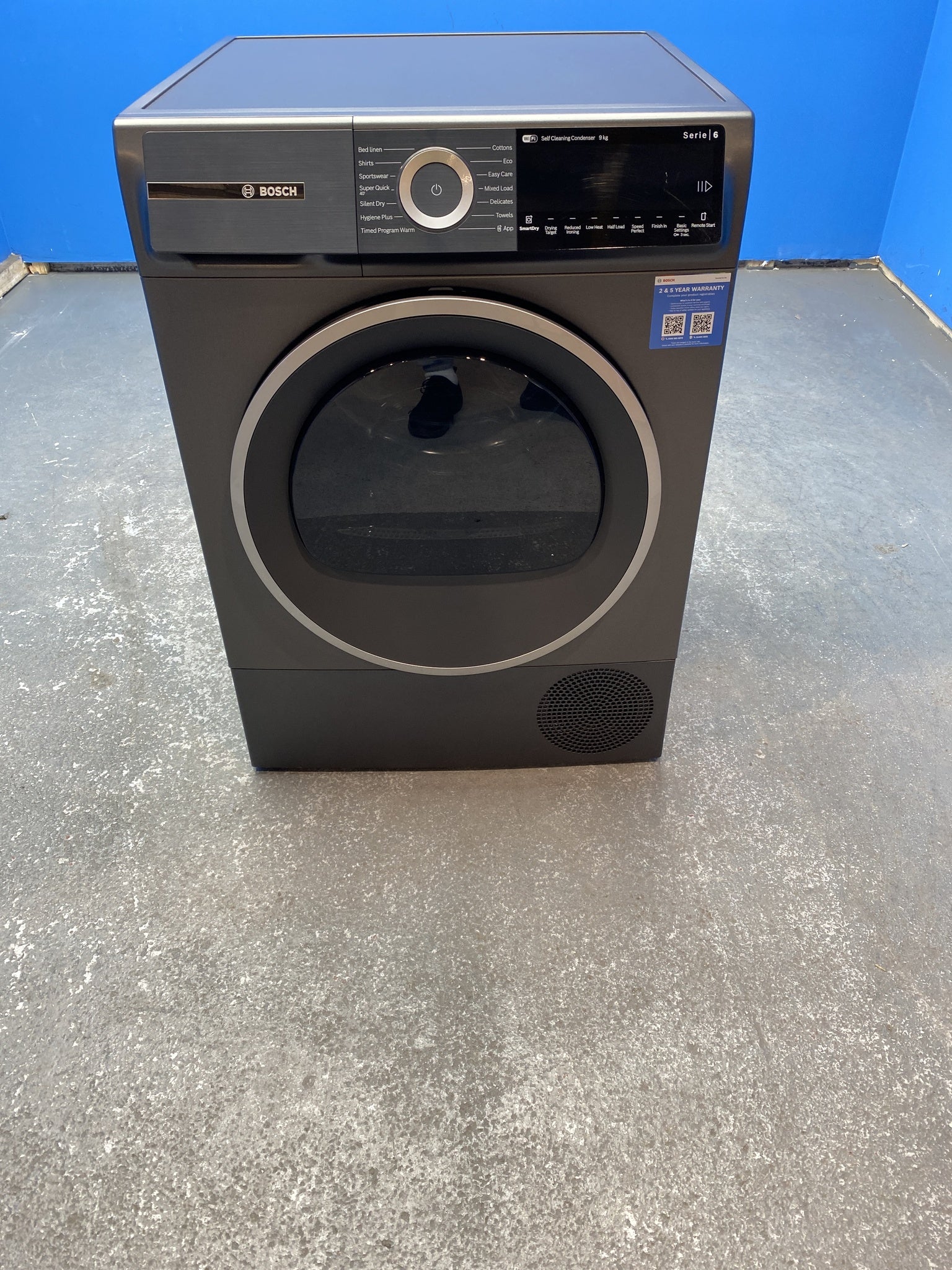 Bosch Serie 6 WQH246DRGB 9kg Heat Pump Tumble Dryer