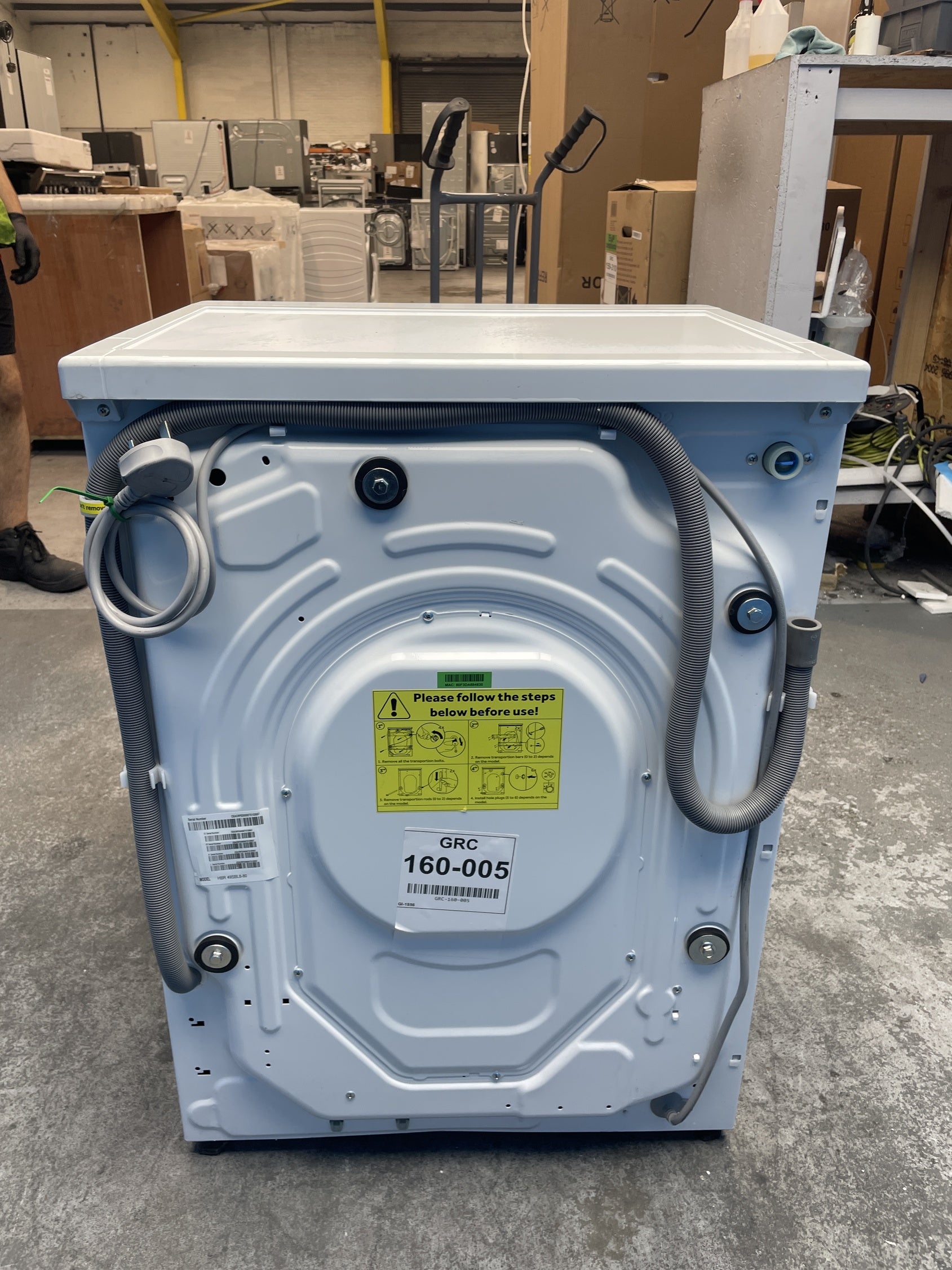 #GRC-160-005 - Hoover Pro Wash Series 3 HBR 49SBL8-80 9kg 1400rpm Washing Machine